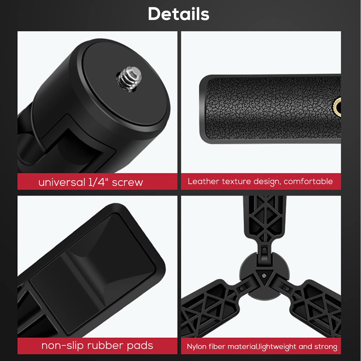 Eaxanpic Extended Handle Grip/Tripod 2 In 1 For Gimbal Stabilizer, Tabletop Tripod Stand And Handle Grip For Dji Ronin-S, Zhiyun Weebills, Zhiyun Crane, Desktop Tabletop Stand For Dslr Cameras