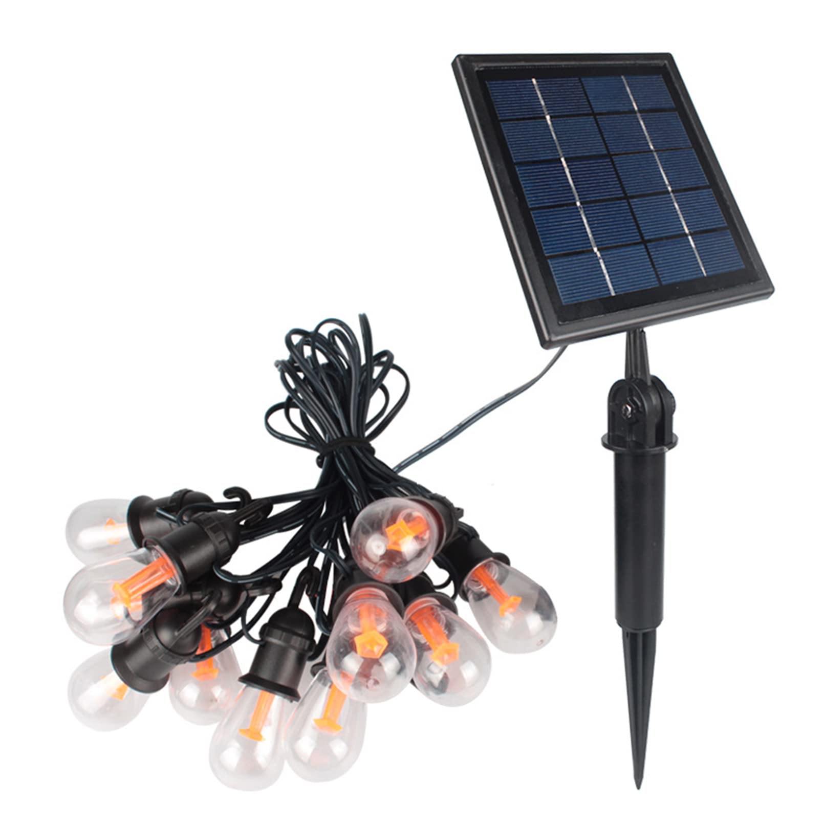 Luwint 27Ft Solar String Lights - 12 Bulbs, Waterproof Fairy Hanging Lights For Outdoor Patio, Garden, Yard, And Deck Decoration - Solar Powered Led Lights