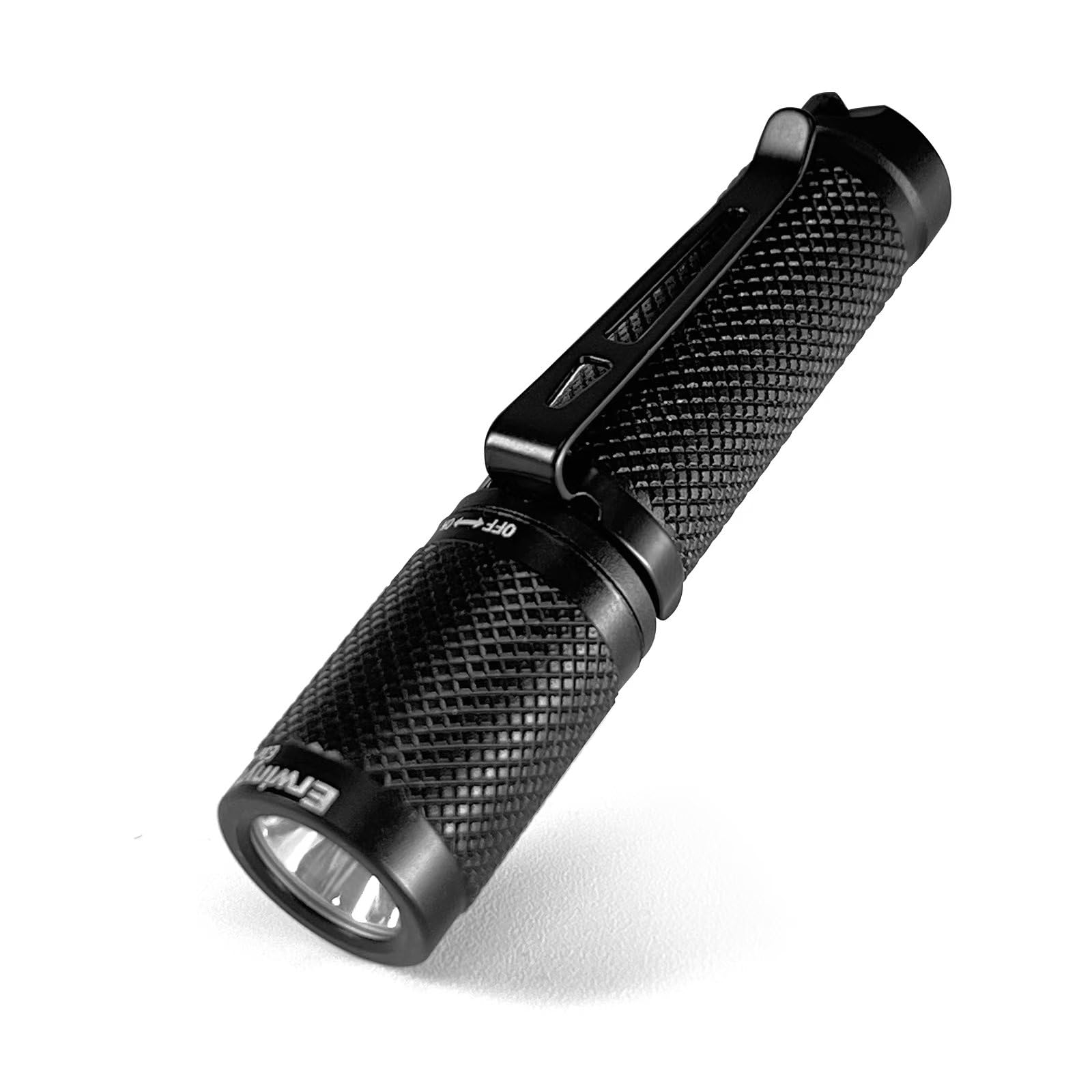 Erwinyte Mini Led Flashlight, Bright Small Keychain Flashlight 180 Lumen, 5 Modes Handheld Flashlight With Aaa Battery, Edc Pocket Flashlight With Clip For Home, Camping, Outdoor (Cool White)