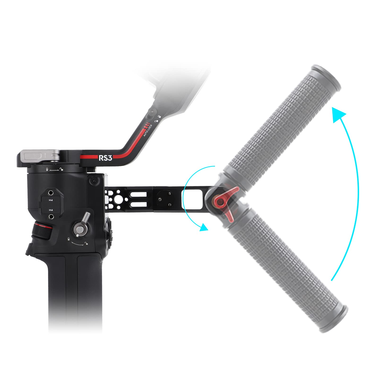 Dbeixiwei Metal Foldable Handle Handgrip Stabilizer For Dji Ronin Rs3/Rs2/Rs 3 Pro/Rsc 2 Cameras Accessories