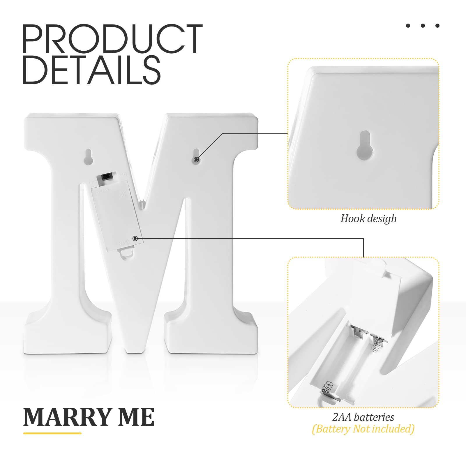 Fumete Marry Me Letter Lights, Night Light Decoration With 4000 Pcs Rose Petals, 72 Pcs Romantic Candles, Usb Powered For Valentine Engagement Wedding(Red)