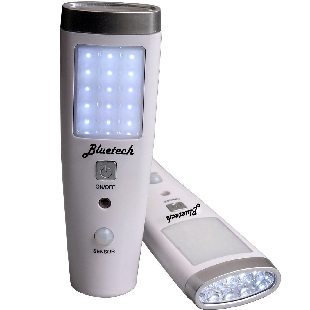Avalon Bluetech Led Flashlight Night Light For Emergency Preparedness, Portable Unit With Motion Detection,Power Failure Light, Etl Approved Blackout Light- 3 Pack, White