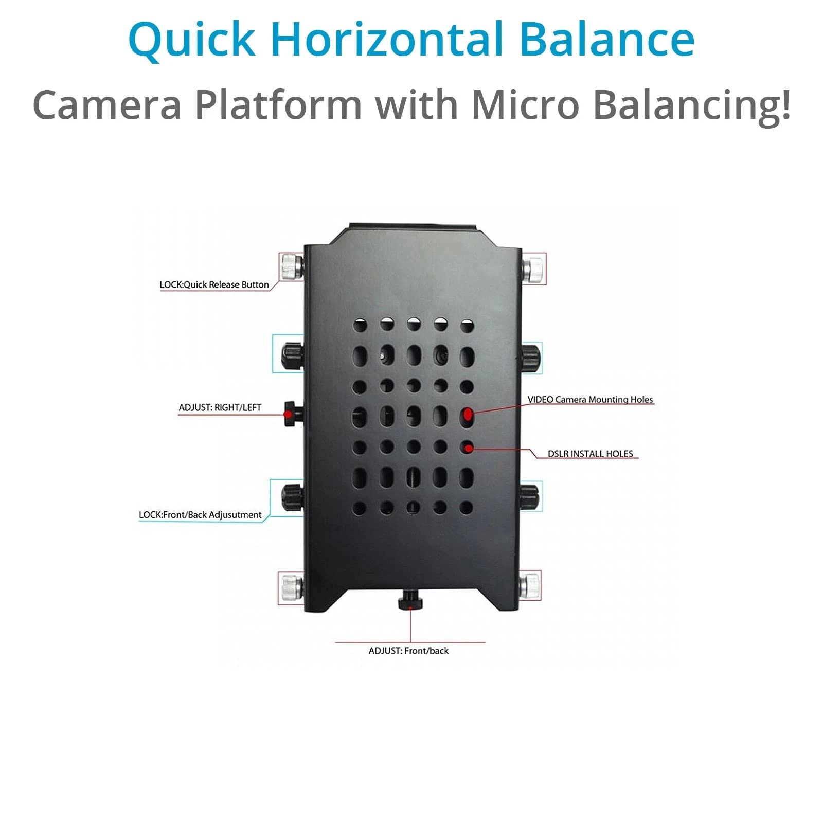 Flycam Hd-3000 Telescopic Handheld Stabilizer W/Arm Brace For Video Cameras. Micro Balancing, Smooth Operations & Ergonomic Arm Support.  Unico Quick Release & Table Clamp + Bag (Flcm-Hd-3-Ab-Qt)