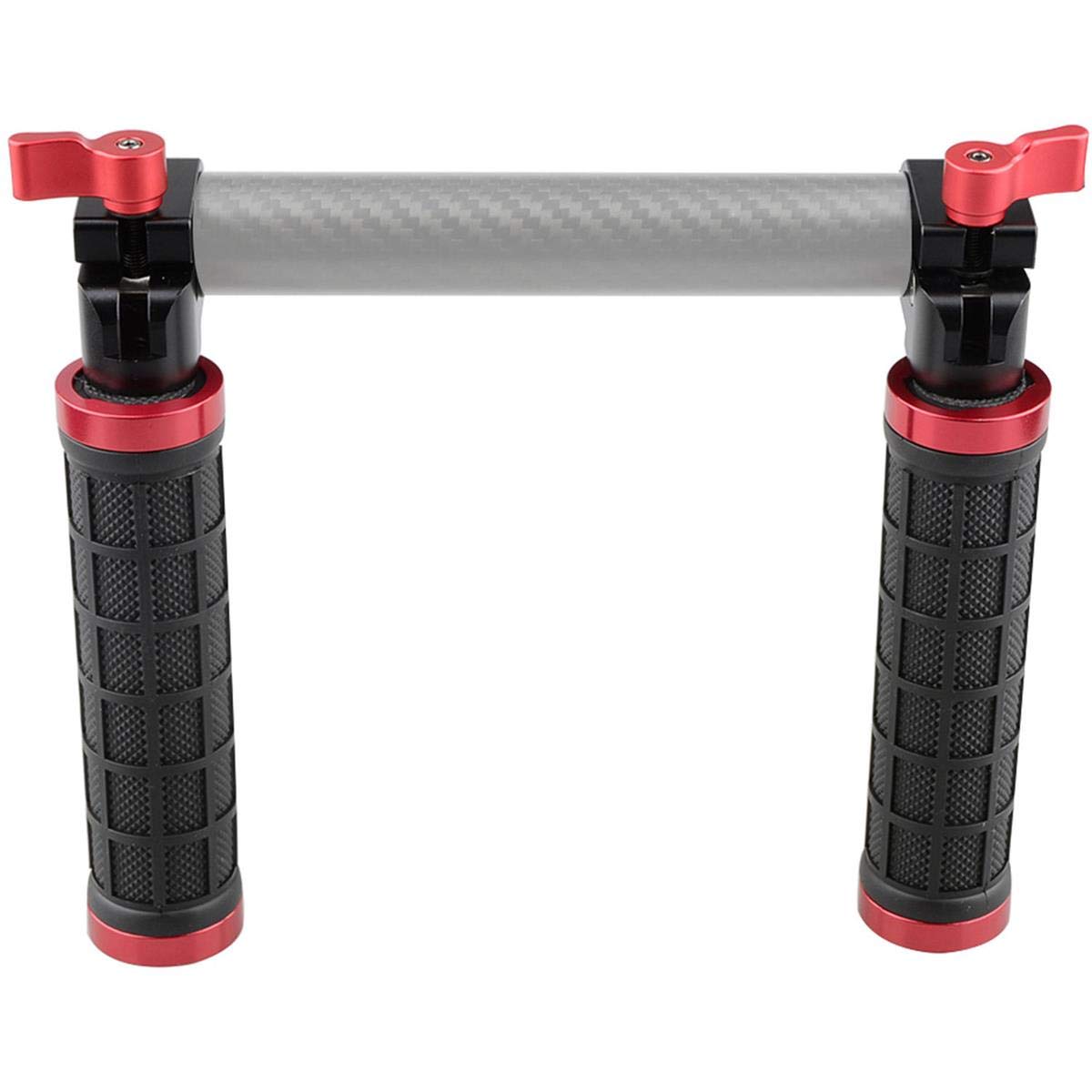 Camvate Right And Left Hand Rubber Handle Grips With 25Mm Rod Clamps For Dji Ronin-M