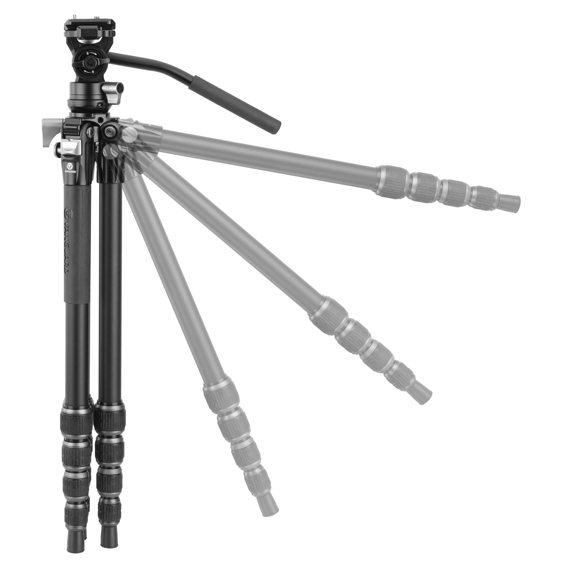 Vanguard Alta Pro 3Vlt 235Av10 Aluminum Travel Tripod With Leveling Base And Veo Pv-10 Compact Video Head