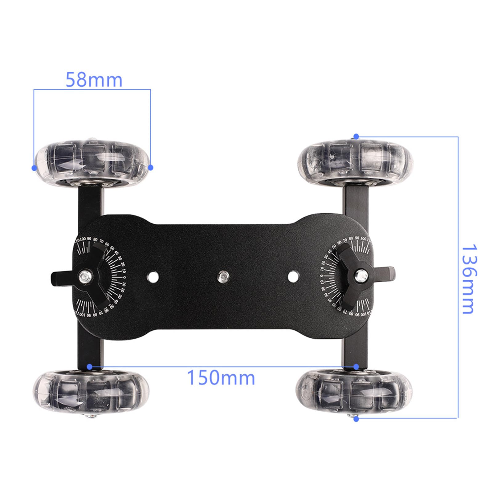 Dbeixiwei Photography Rail Stand Dolly Stabilizer Mobile Rolling Sliding Dolly Car For Camera Accessories