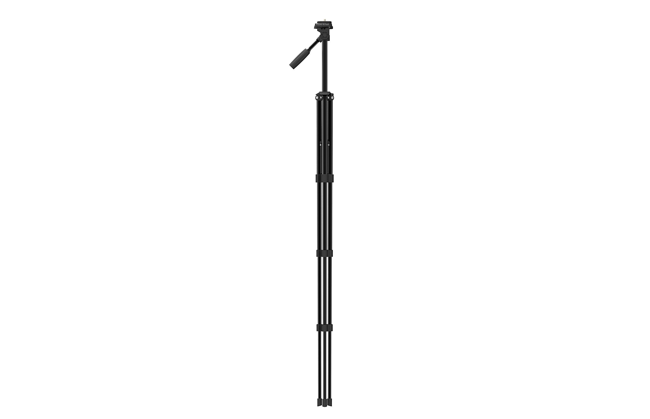 Dreamgrip Enhanced Lightweight Video Tripod 142Qr-4Y With Extra Original Track Connector For Rig Systems And Quick Release Plate, Compatible For Any Smartphone, Any Action, Dslr, Or Mirrorless Cameras