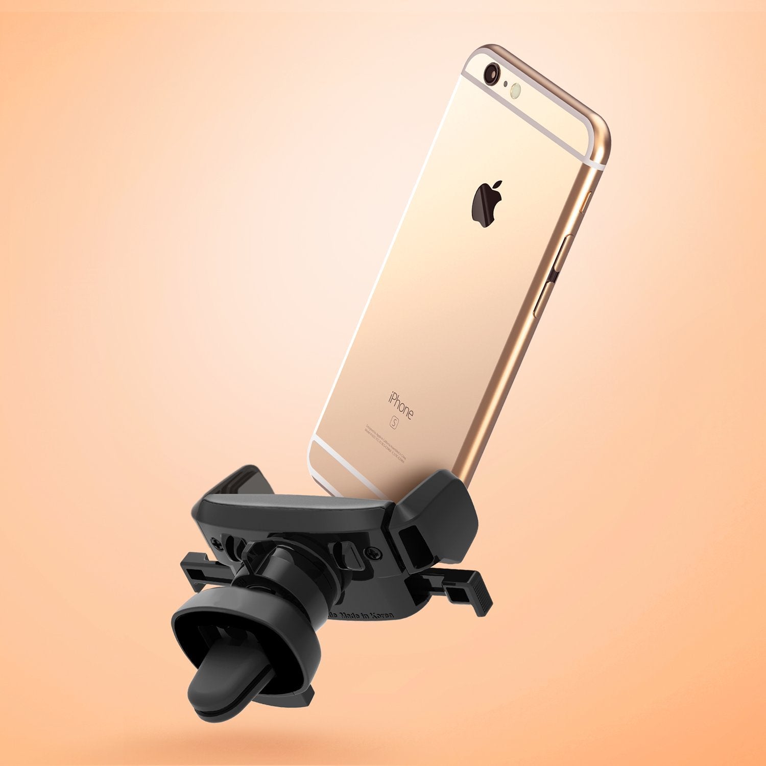 Iottie Easy One Touch Mini Air Vent Car Mount Holder Cradle For Iphone Xs Max R 8 Plus 7 Samsung Galaxy S10 E S9 S8 Plus Edge, Note 9 & Other Smartphone, 2.2 X 4.8 X 5.7 Inches