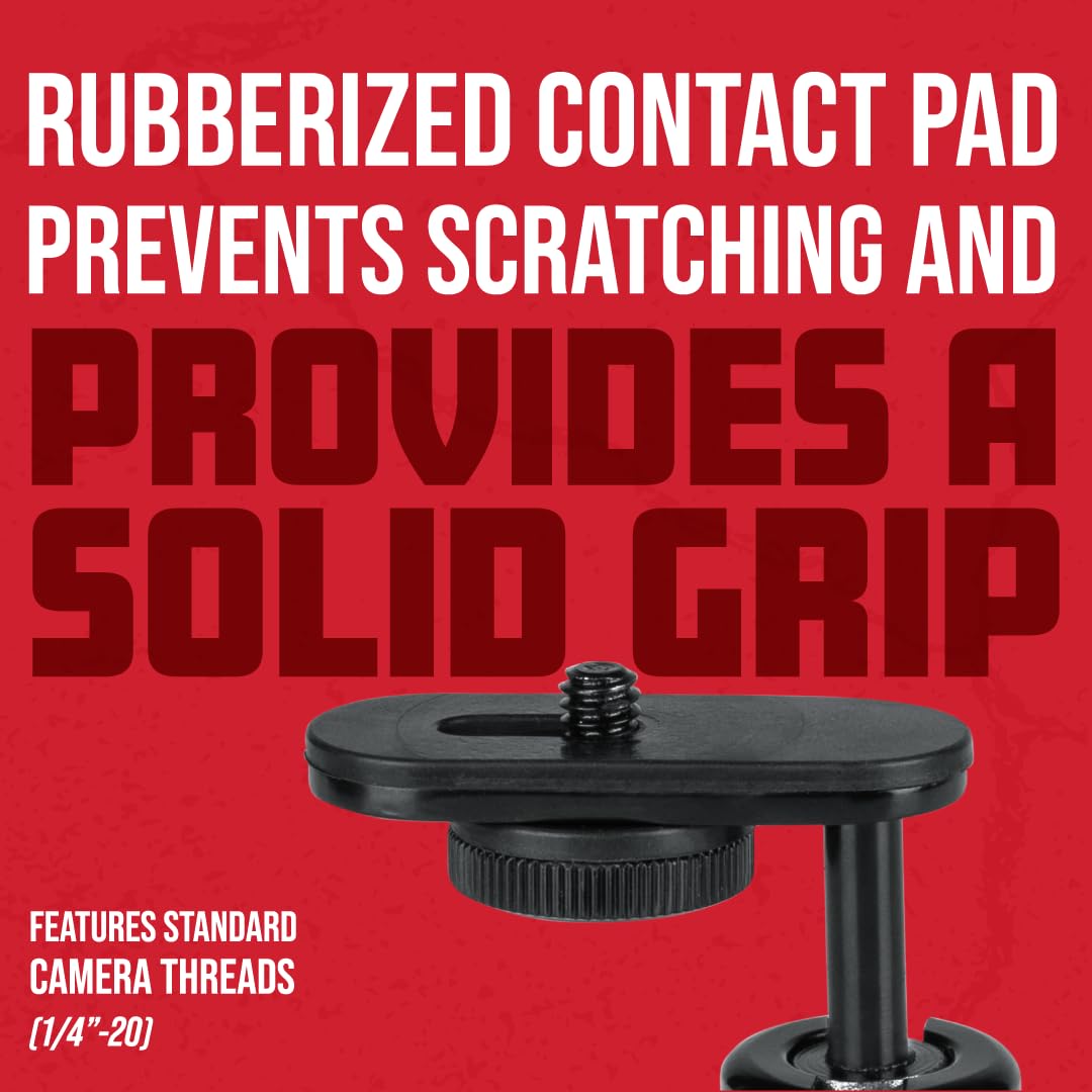 Gator Frameworks Camera Mount Mic Stand Adapter With Ball-And-Socket Head Fits Standard 1/4-20 Camera Threads (Gfw-Mic-Camera-Mt)