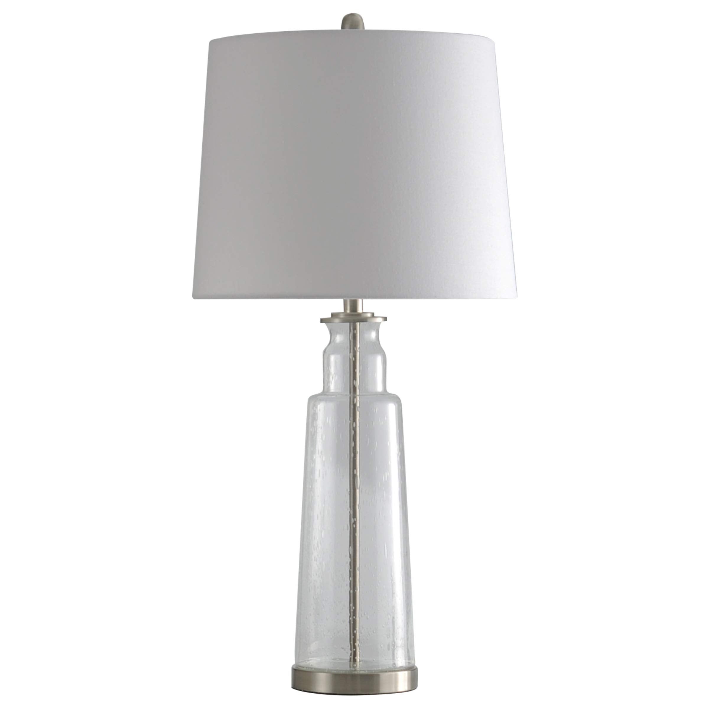 Collective Design 720354121281 Table Lamp, Clear Seeded With Brass Steel