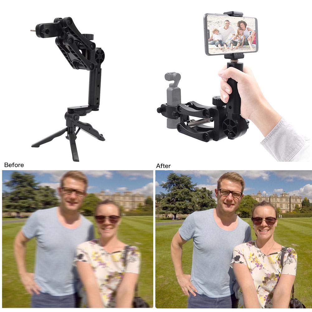 S Erounder Z Axis 4-Axis Stabilizer, Multi-Function Damping Anti-Shake 4Th Axis Stabilizer Handle Grip Shock-Absorbing Single Handheld Mount Bracket Photography Gimbal Accessory For Mobile 3