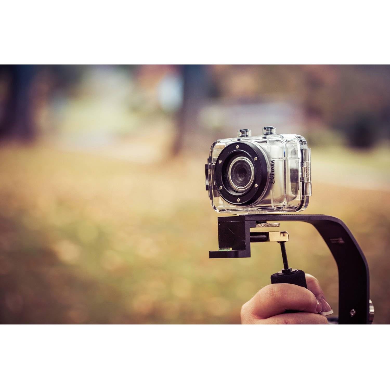 Optura Hd Optics Mini Action Cam Stabilizer Black For For Gopro, Smartphones, Cameras & Camcorders With Smartphone Holder & Adapter For Gopro