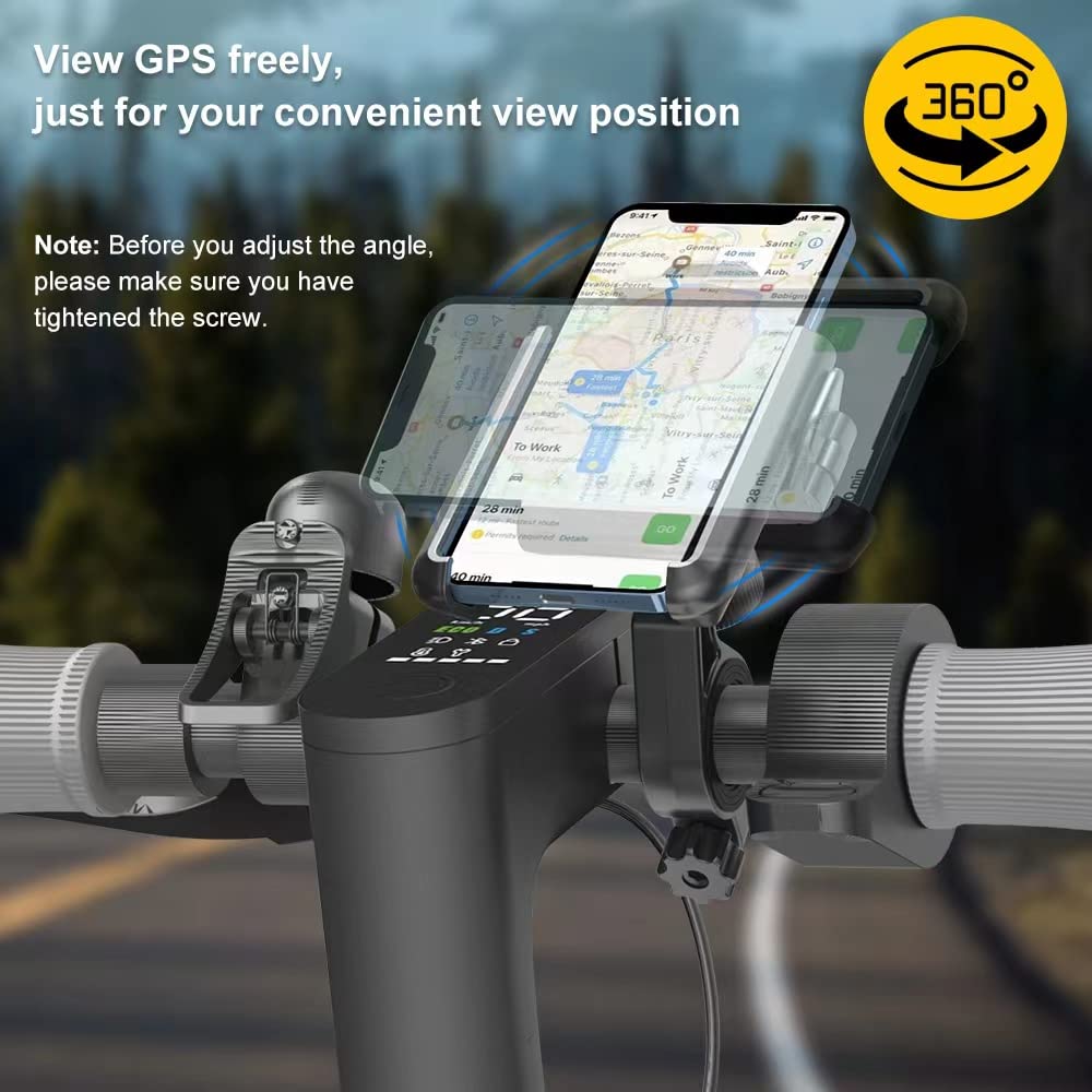 Bdc-Home M365 Pro Scooter Phone Mount, Segway Ninebot Adjustable Handlebar Phone Holder, Fits All Iphone'S, Samsung Galary,Iphone 12 Pro Max,13 Pro,11,X, All Cellphone 3.5-7Inches, 360° Rotation