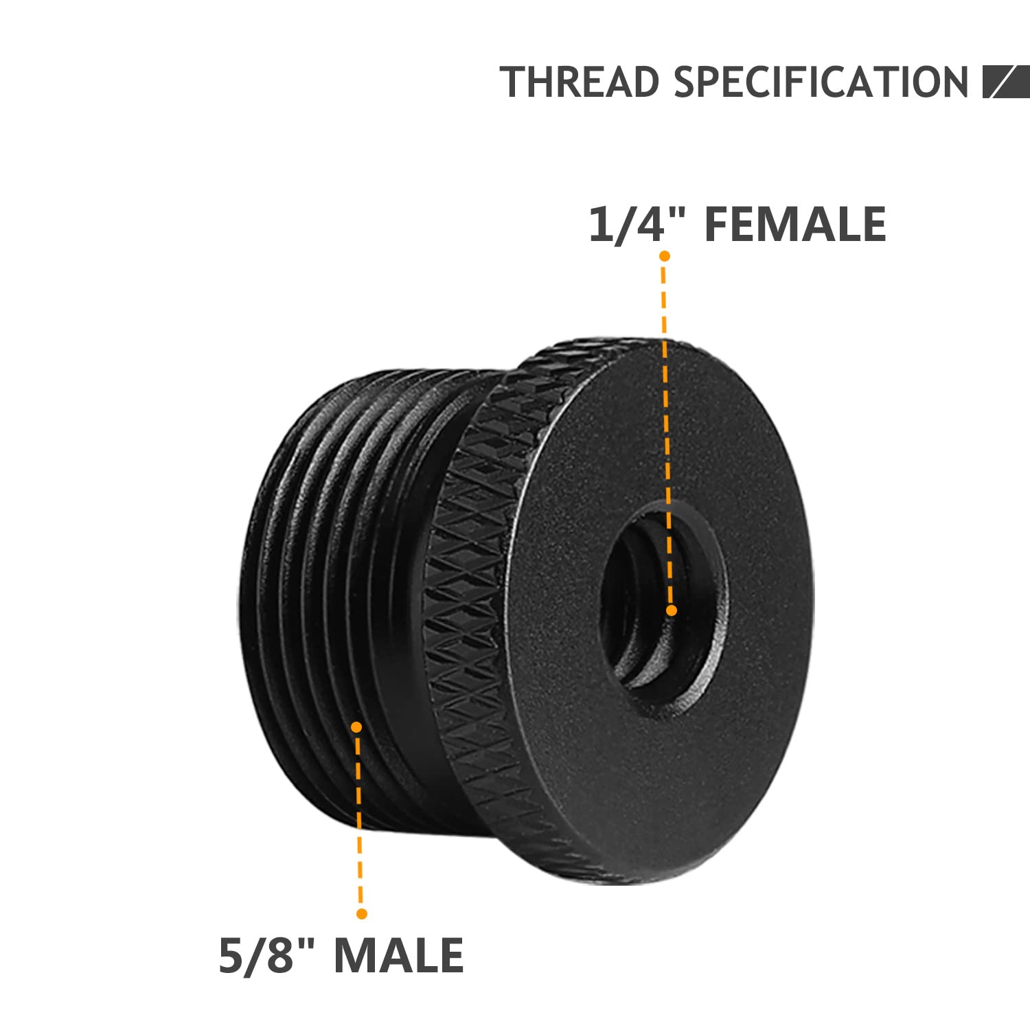 Frgyee Mic Stand Adapter 5/8 Female To 1/4 Male And 1/4 Female To 5/8 Male Tripod Screw Adapter For Microphone Stand Mount Camera Tripod