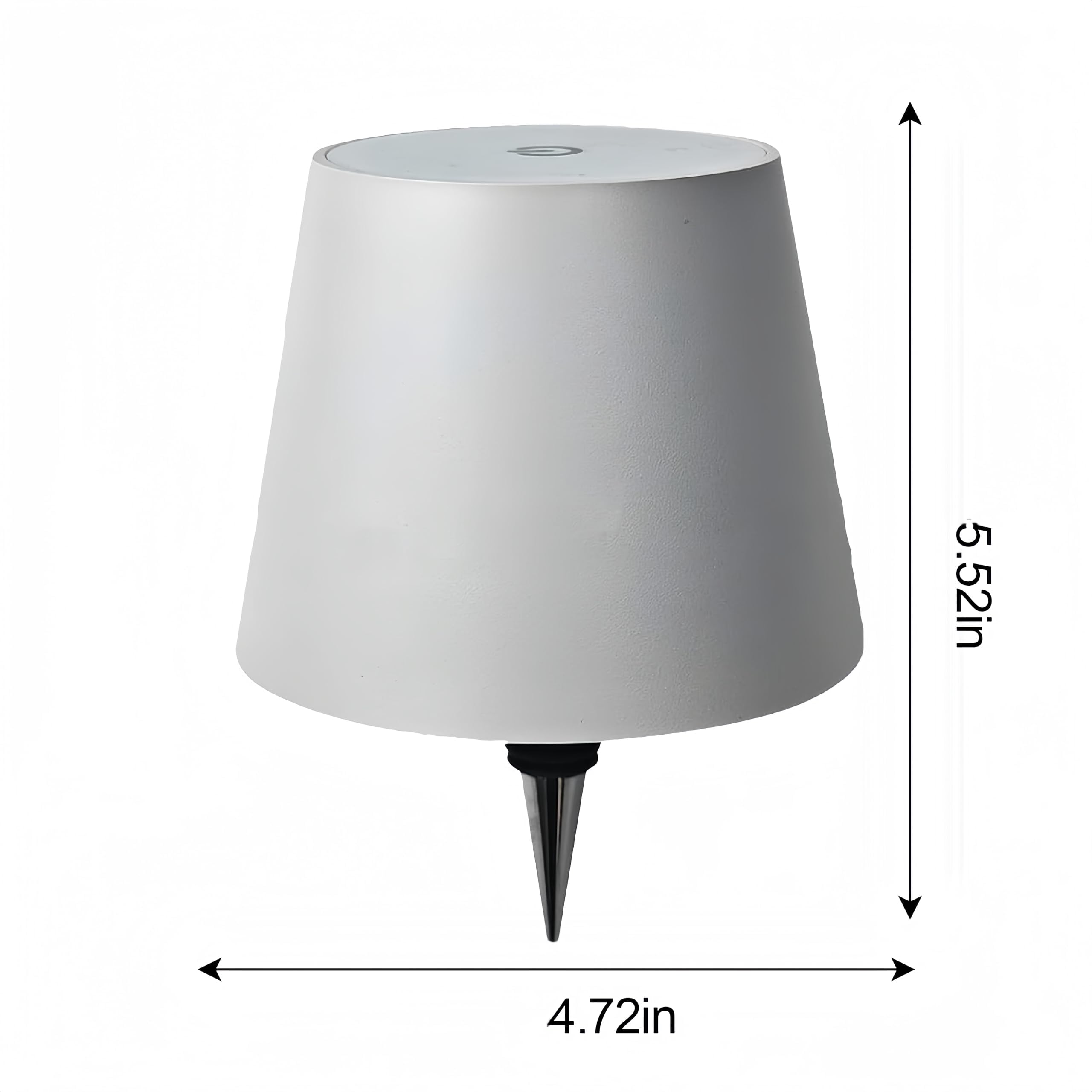Mteawl Wireless Portable Led Desk Lamp, 1800Mah Rechargeable Touch Led Wine Bottle Lamp With Rgb Breathing Light For Bars Restaurants (White-Rgb)
