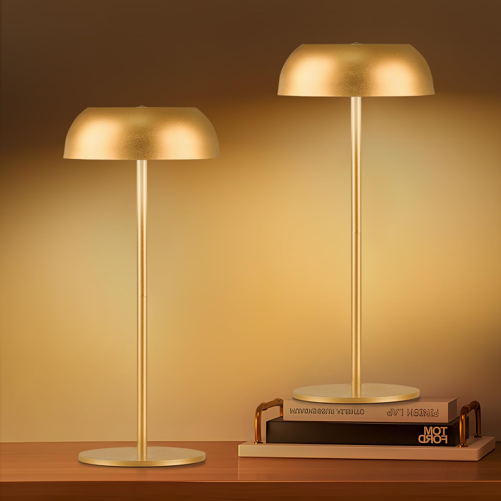 Chloranthus 2 Pack Cordless Table Lamp, 3 Color Stepless Dimming, 5000Mah Portable Battery Operated Rechargeable Wine Bottle Led Desk Lamp For Bars/Cafe/Outdoor Party/Camping/Restaurant/Terrace Night Light