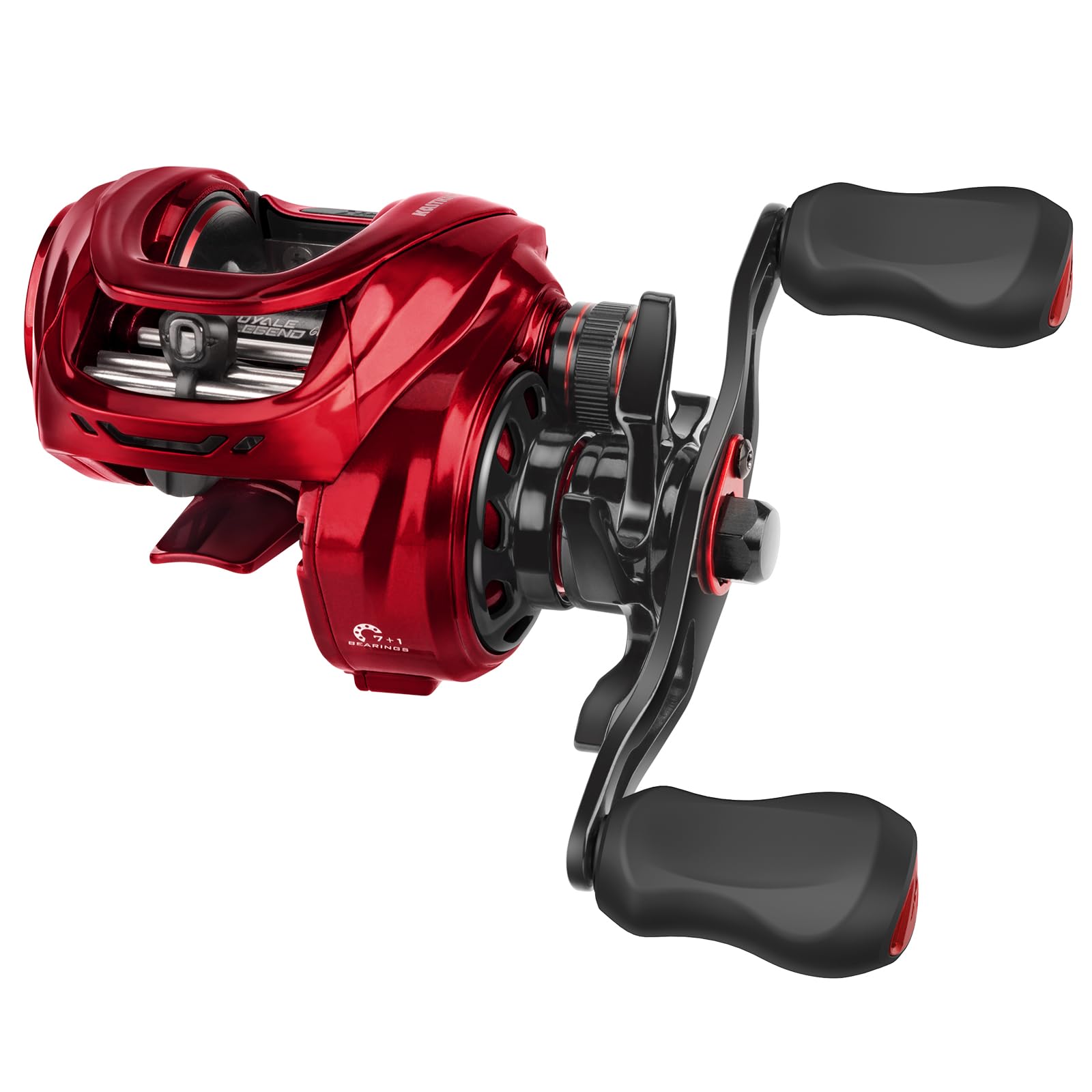 Kastking Royale Legend Glory Baitcasting Fishing Reel, Halo Xii Magnetic Braking System Baitcaster Reel, 16 Lbs Of Smooth Drag, 8.0:1 High-Speed Gear Ratio, Dtcc Line Guide, Palm Perfect Design