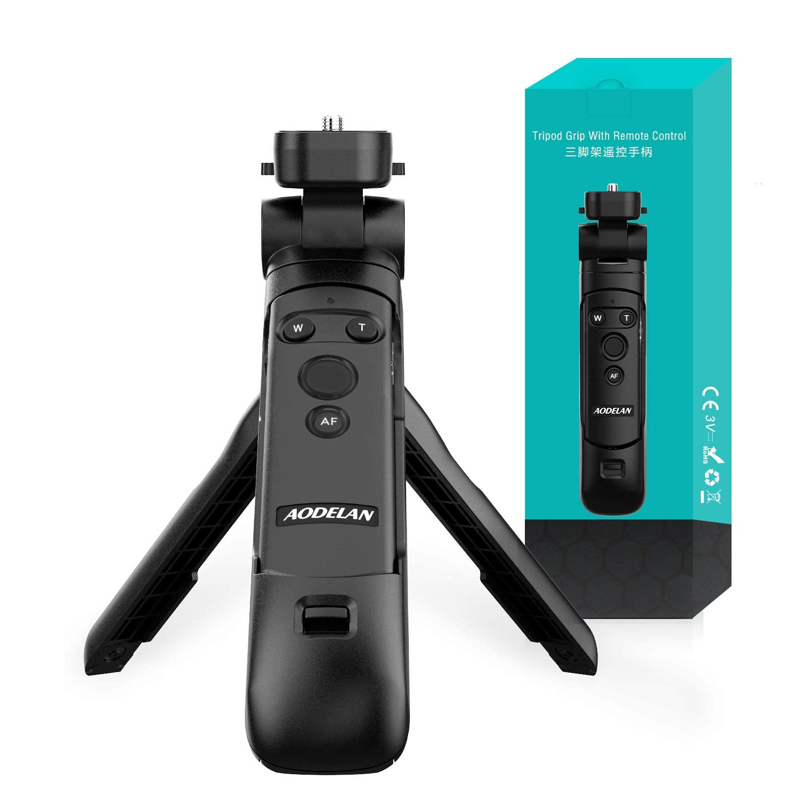 Fcd Trust Aodelan Replacement Tripod Grip For Canon Hg-100Tbr, 4157C001 - Black Plastic Camera Tripod Grip With Flexible Pan-Tilt Head