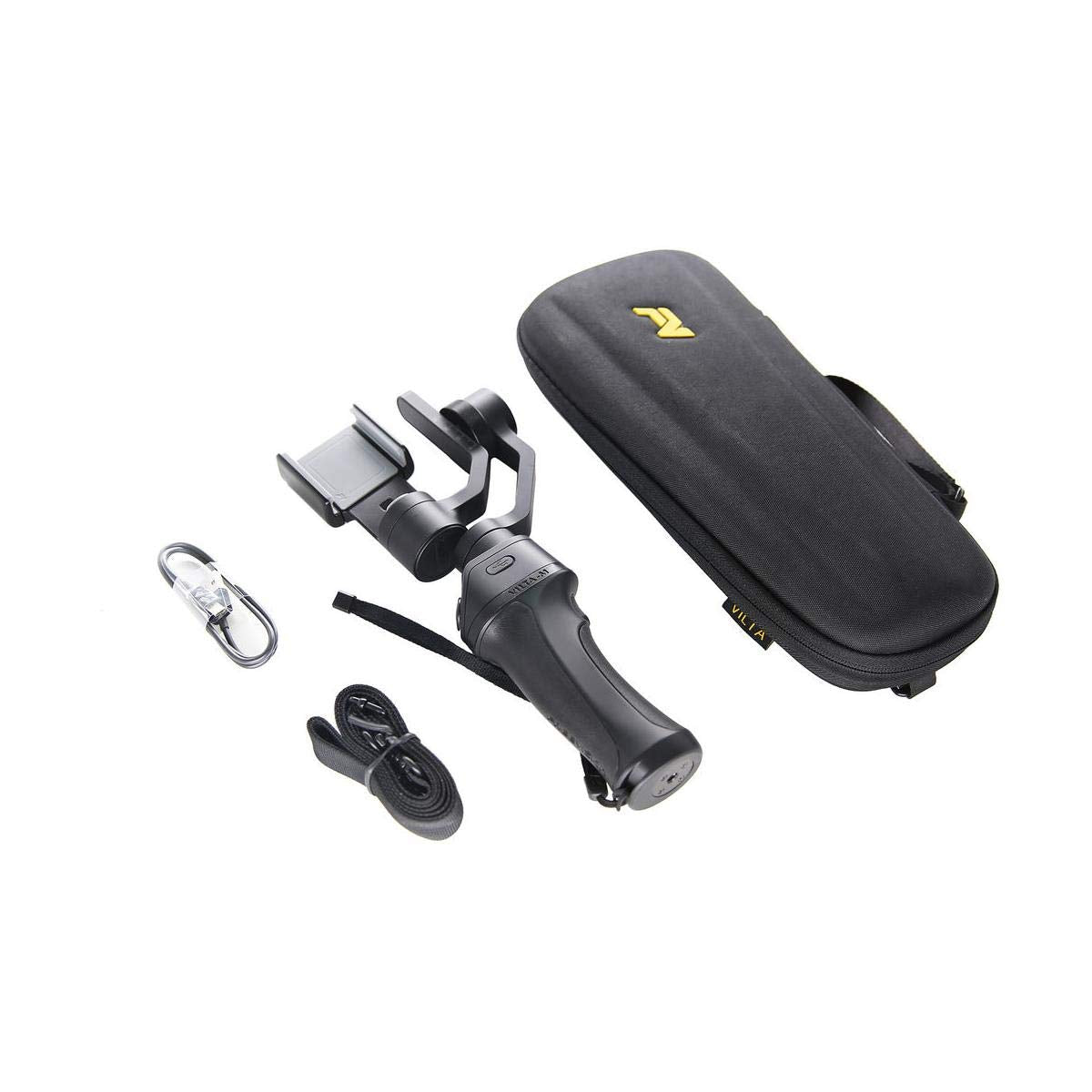 vision Vilta U.S. Official: 424.558.3867For Replacement Joystick Cap. Vilta-M Handheld Ios/Android Gimbal. Most Ergonomic Handgrip W/Rubberized Grip, Metal Solid Build. Infinite 360 Pan, Black
