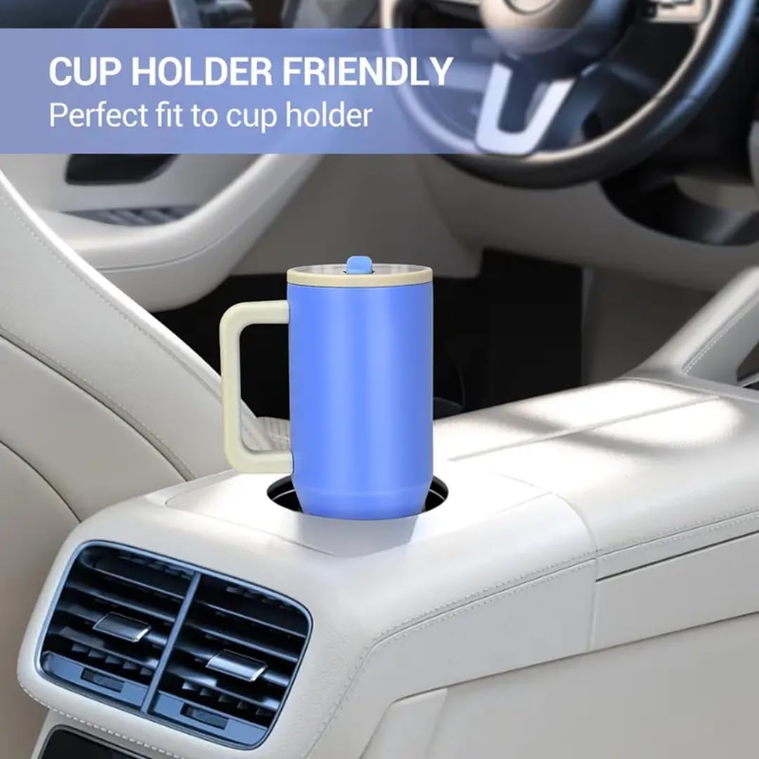 Traveler, 40 Oz Water Bottle With Handle & Flip Straw 100% Leak Proof Reusable Insulated Tumbler