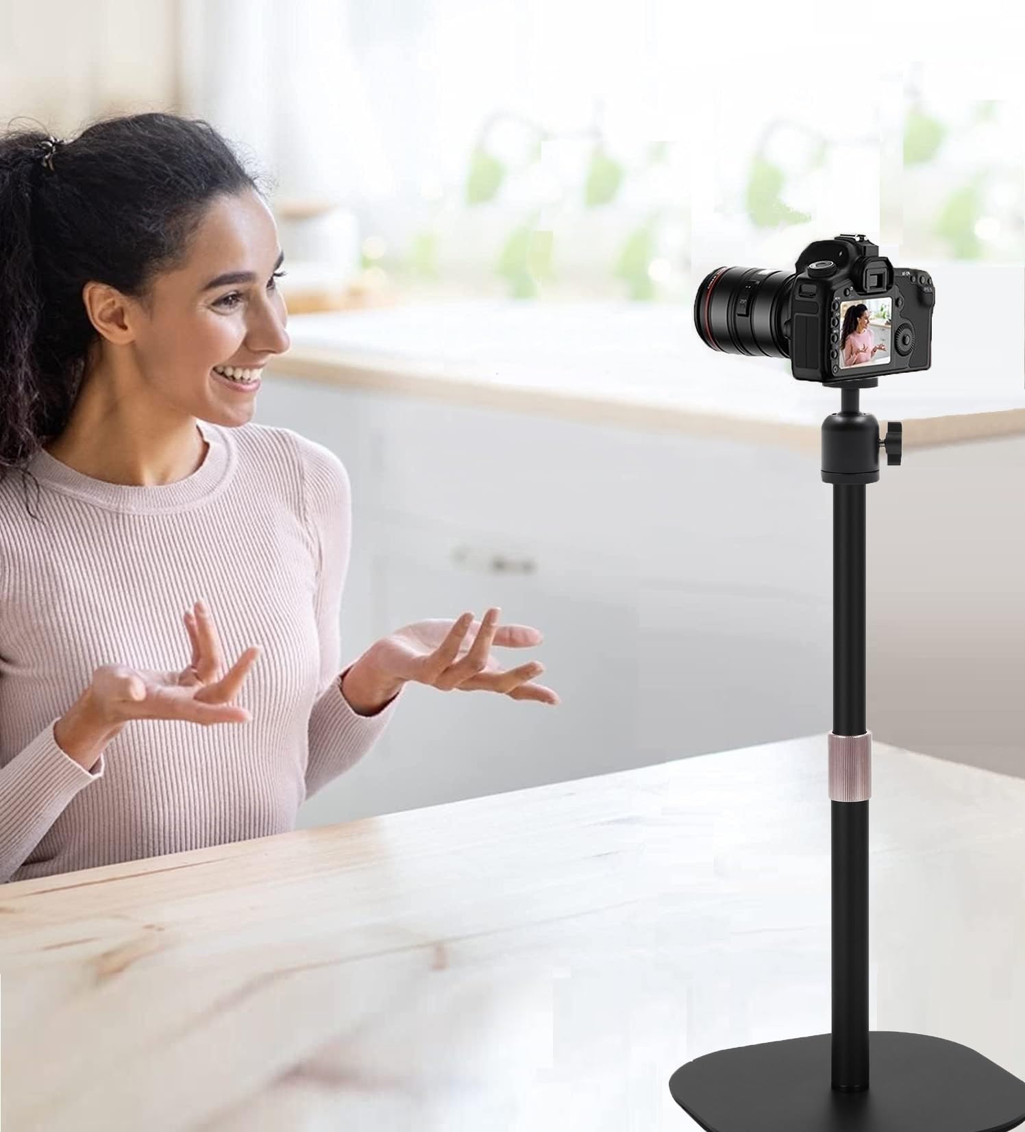 Acetaken Heavy-Duty Webcam Stand, Tabletop Webcam Tripod Holder Compatible With Logitech C920 C922 Streamcam C930 C925E Brio 4K,Brio 500 Webcams