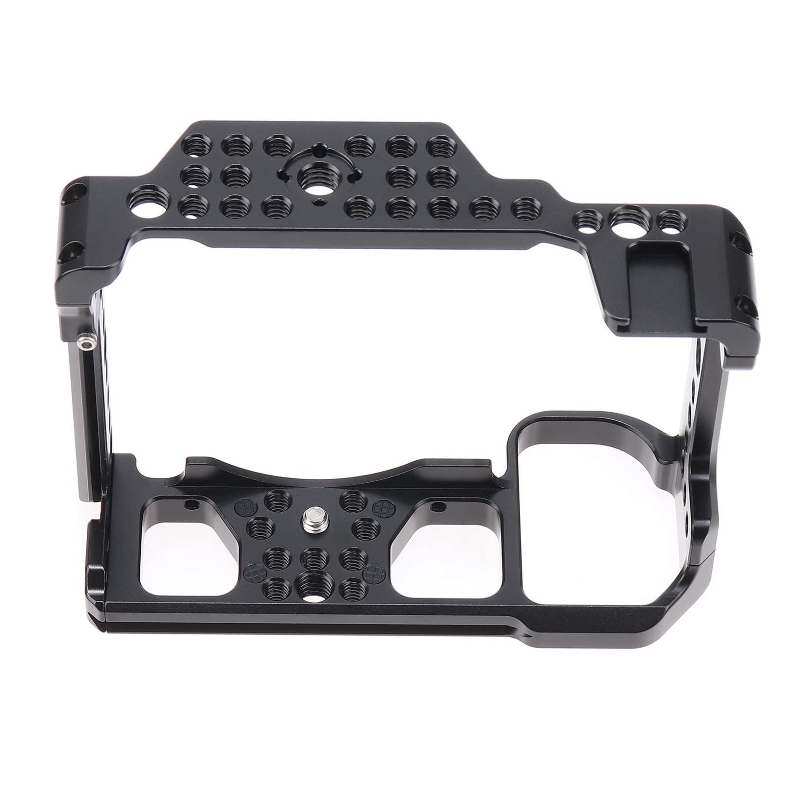 Focusfoto Camera Cage Video Filmmaking Stabilizer Rig Aluminium Alloy Extension Frame With Cold Shoe And 1/4" 3/8" Screw Mouting For Nikon Z5/Z6/Z7/Z6Ii/Z7Ii Camera