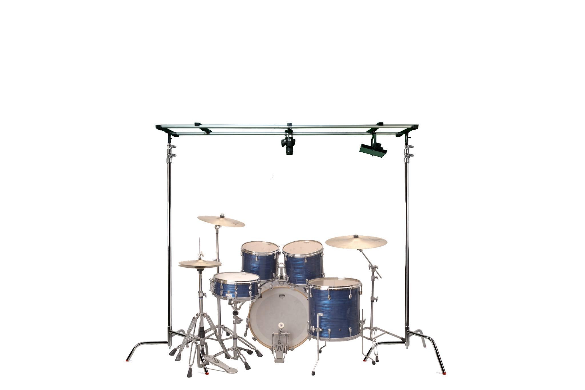 Glide Gear Oh 150 Overhead Camera And Light Truss Rig, Modular 4–12Ft Adjustable Platform For C-Stands And Tripods, Supports Up To 20Lbs