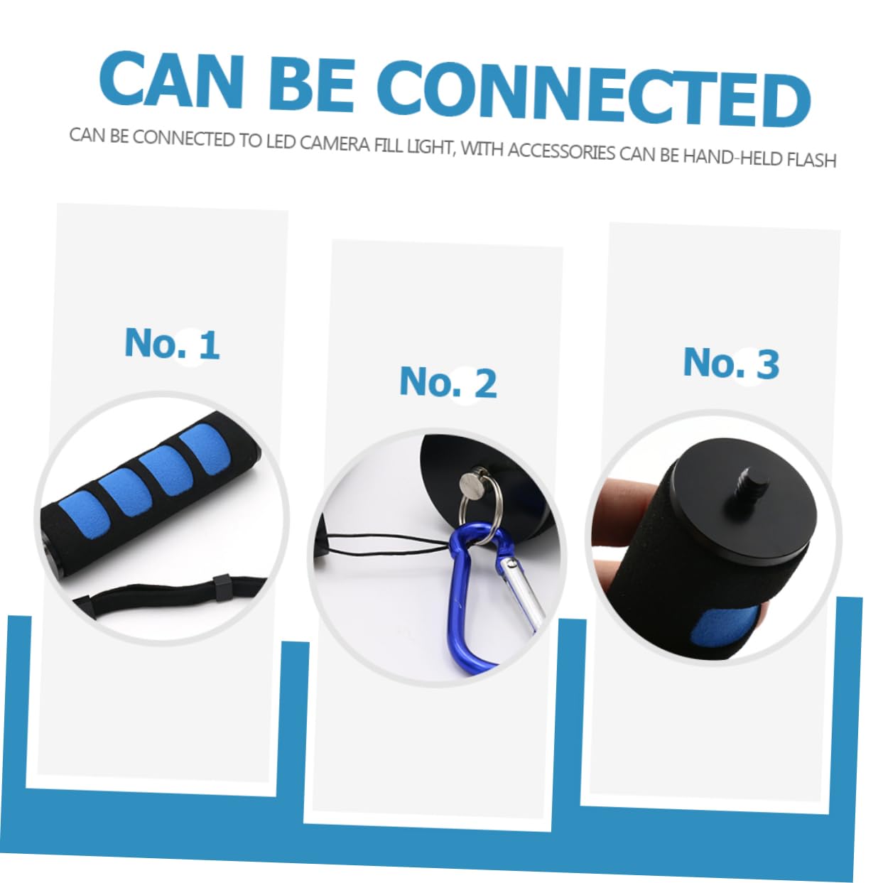 Kontonty Led Video Light Stabilizer For Camera Ergonomic Handle Grip For All Occasions