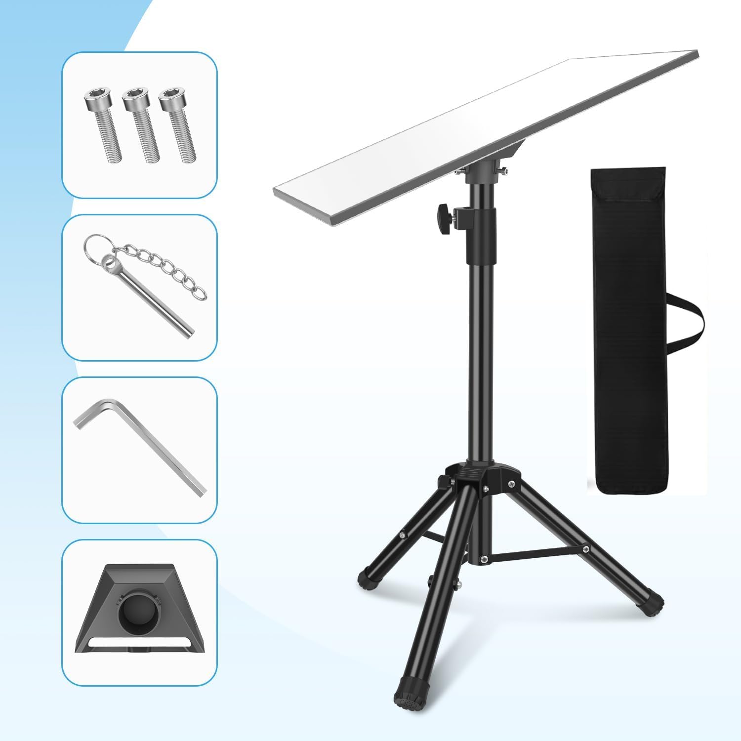 Daqa Portable Tripod Stand For Star Link Gen 3, Adjustable Starlink Mount Kit For Star Link V3 Dish,Come With Pipe Adapter For Starlink Standard Dish, Includes Star Link Pipe Adapter