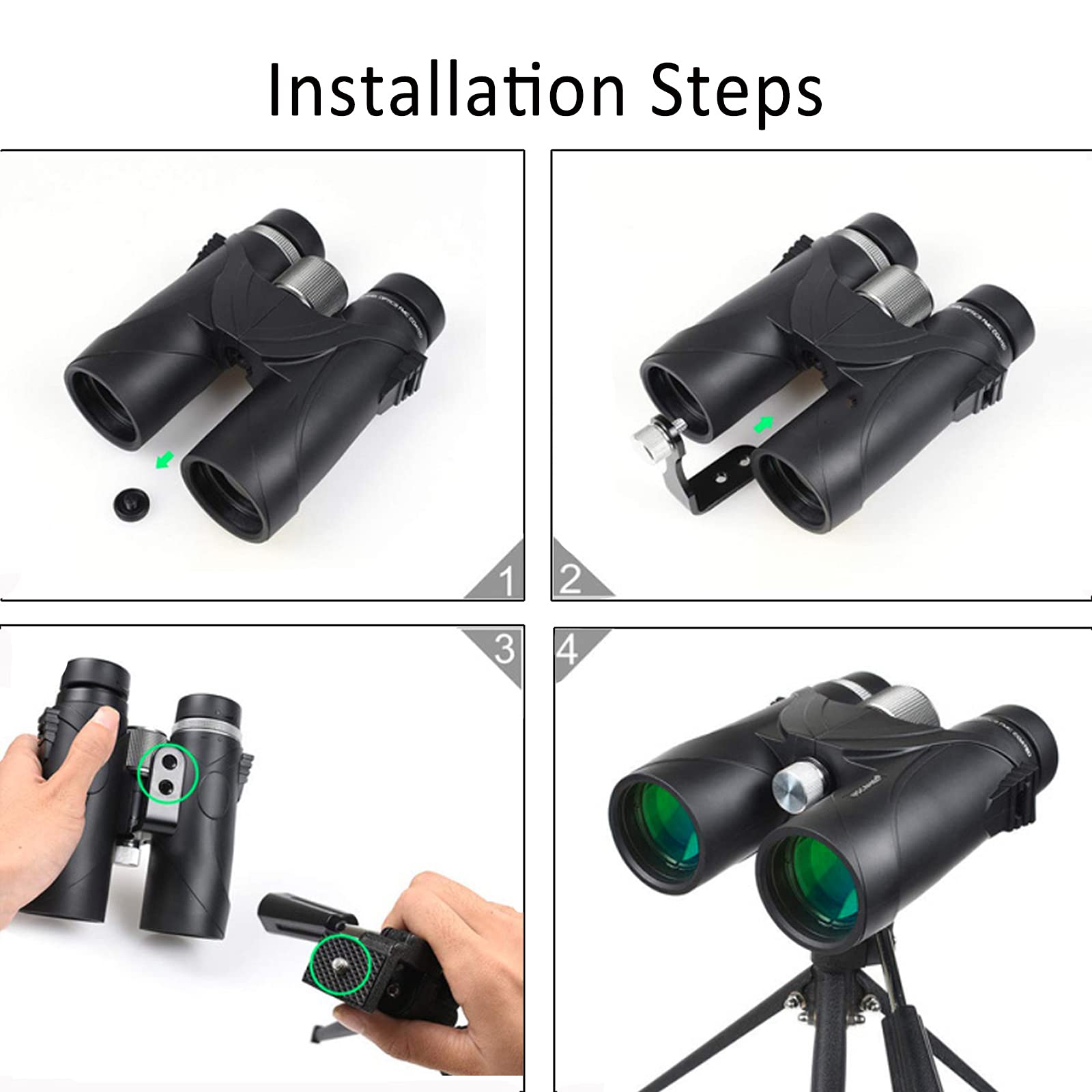 Agorizeo L-Type Binocular Tripod Adapter 1/4 Inch Screw Hole Mount Holder Versatile Tripod Attachment Metal Tripod Bracket Stable Tripod For Connecting Binocular Telescope And Camera Tripod