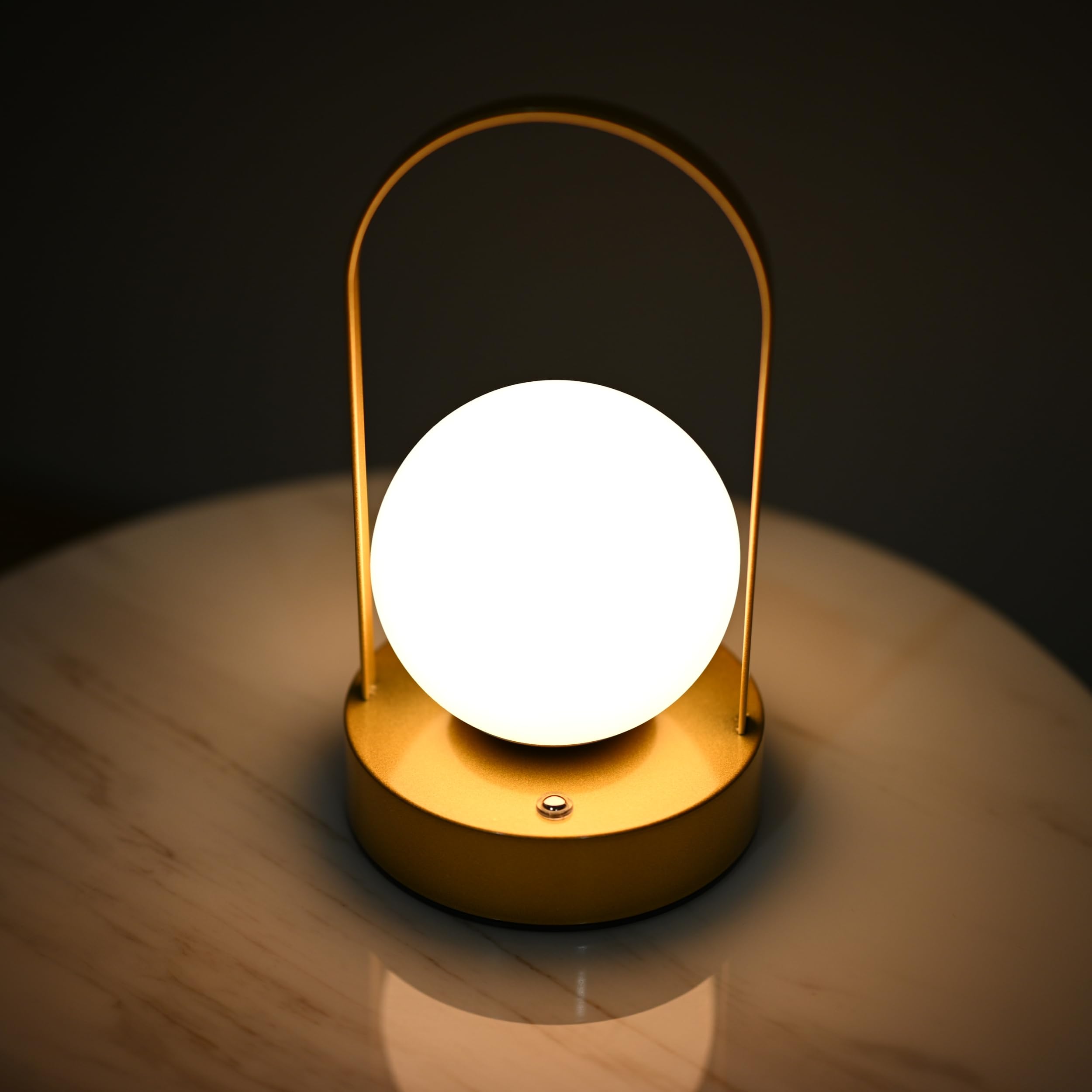 Sveudvdis Portable Table Lamp, Touch Lamp Dimmable Cordless Rechargeable Desk Lamp Bedside Lamp For 3-Mode Lighting Night Lamp Lantern For Home Bedroom