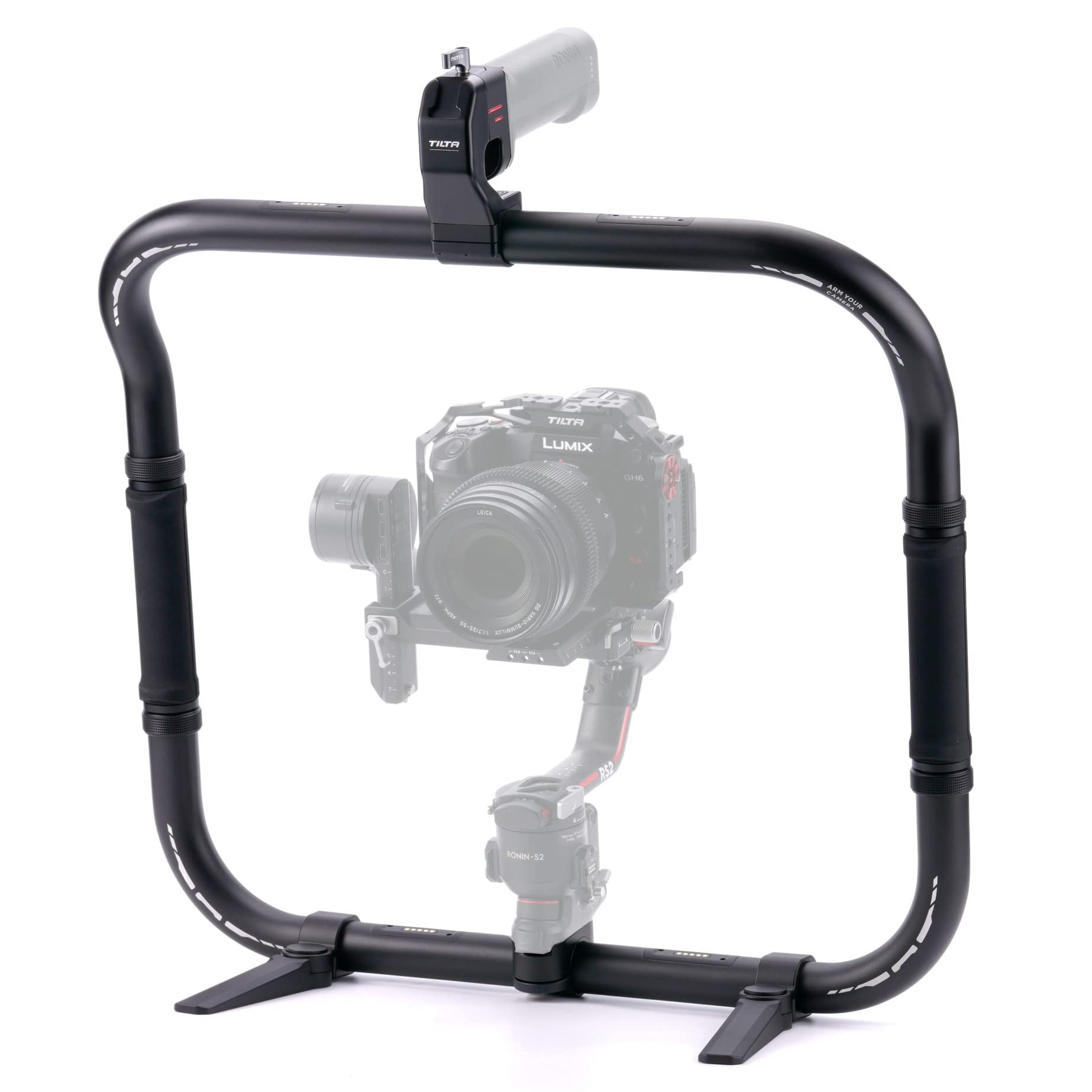 Tilta Basic Ring Grip Plus Compatible With Dji Ronin Rs3 Pro/ Rs4/ Rs4 Pro  Improved Stability, Movement & Flexibility  Aluminum Alloy  Multiple Power Options