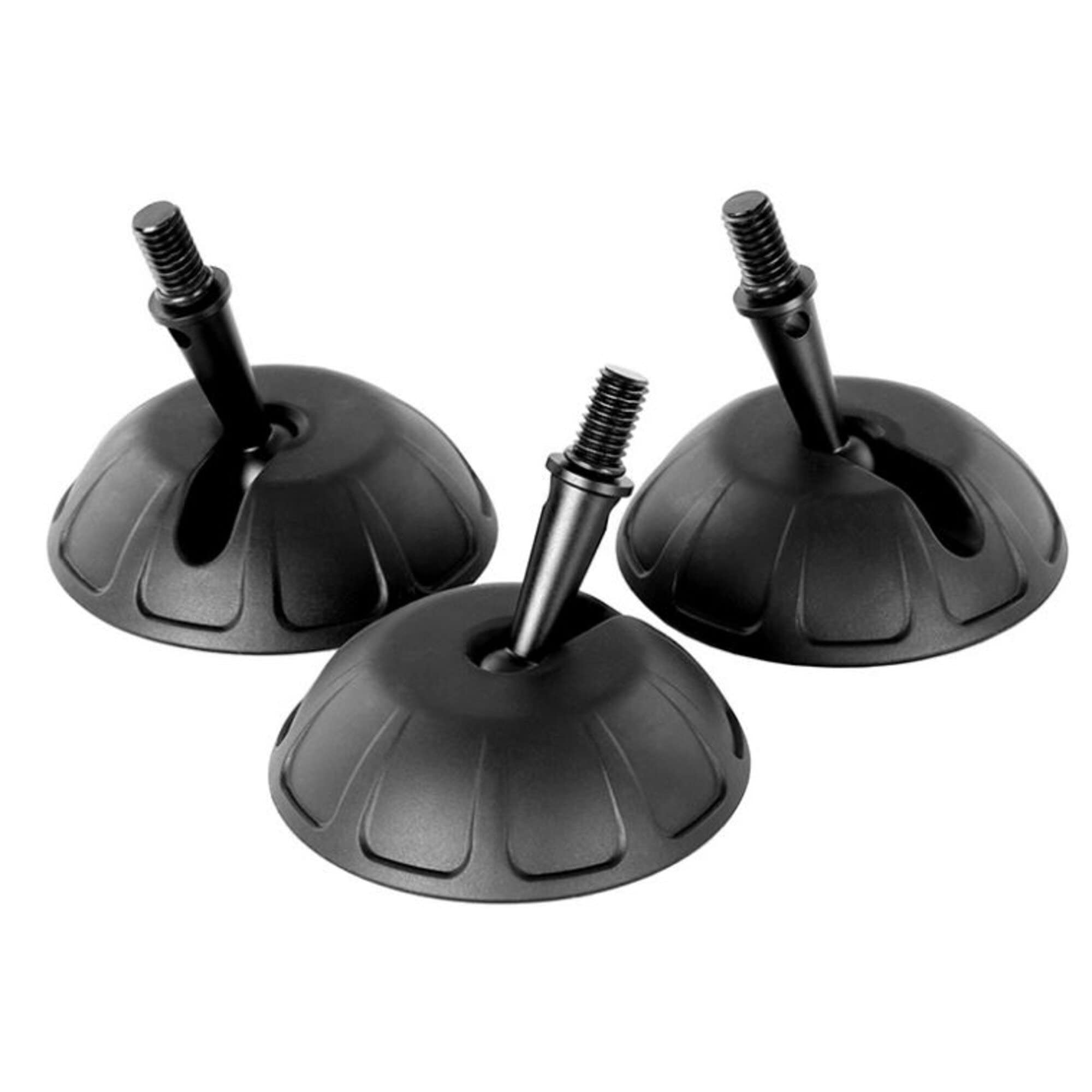 Leofoto Sc-50 Rubber Feet, Tripod Feet, Anti-Slip, Drop Notch For Low Angle, 3/8" Mounting Stub, Set Of 3