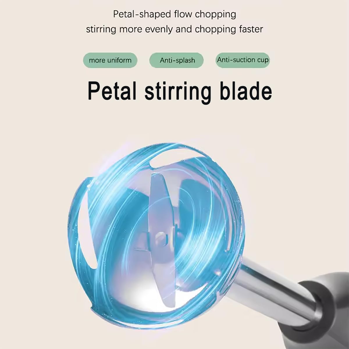 Qylttdm Immersion Blender Handheld, 1000W Powerful Hand Blender, 5-Speed Speed Adjustment, Stainless Steel Smart Stick With Egg Beaters And Chopper Food Processor, For Soup, Meat, Smoothies & Milk Frother