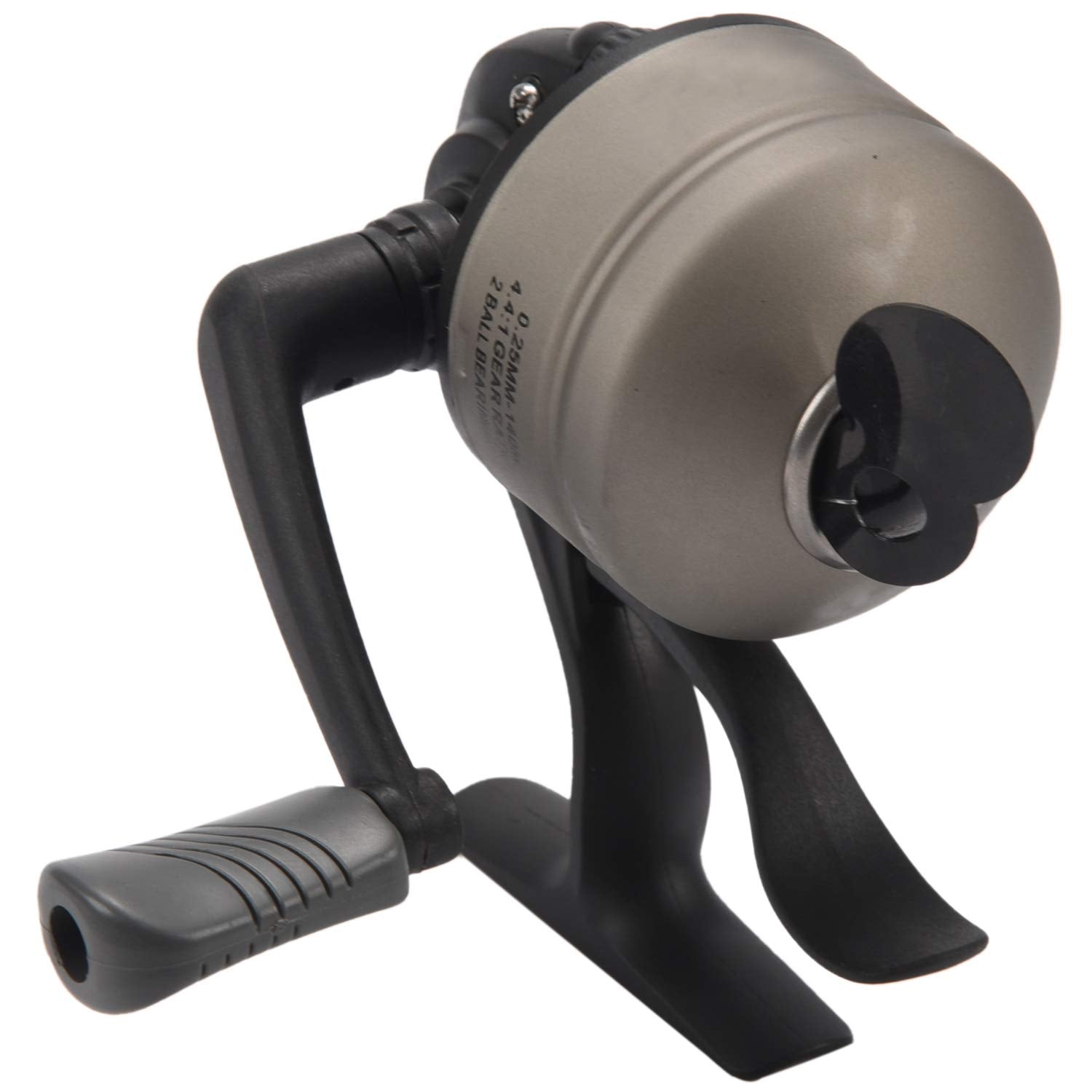 Doumneou Black & Silver Spincast Fishing Reel, 2Bb 4.4:1 Gear Ratio, Ambidextrous, Baitcasting Technique, Ocean & River Fishing
