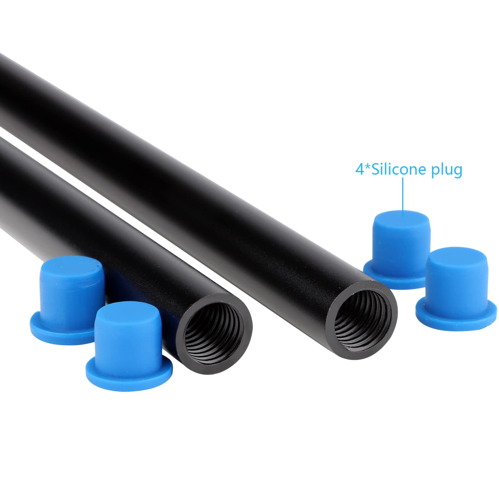 Leftfoto 12 Inch (300Mm) Long Aluminum Alloy 15Mm Rods For Follow Focus, Rail Support System (2Pcs)