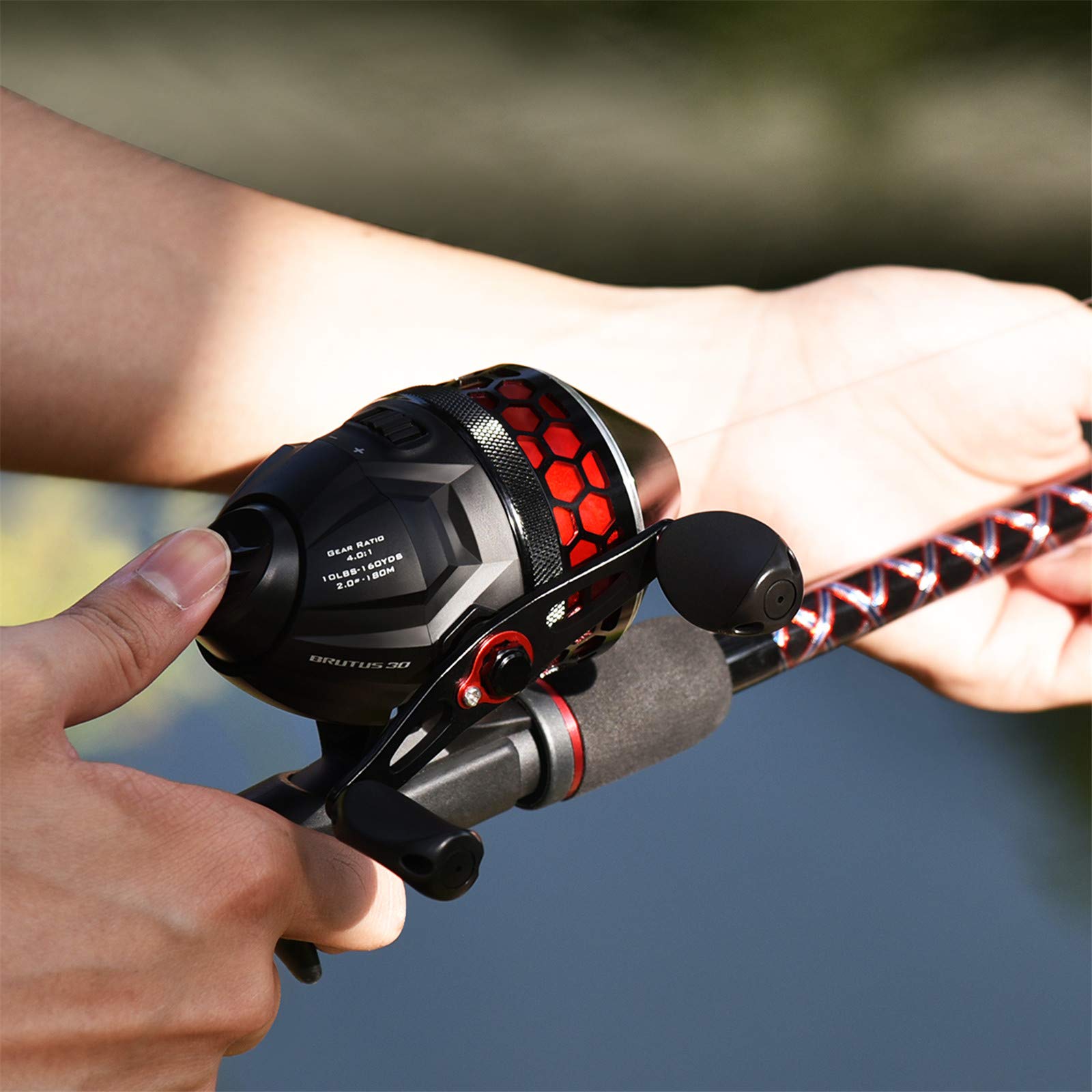Kastking Brutus Spincast Fishing Reel & Superpower Braided Fishing Line