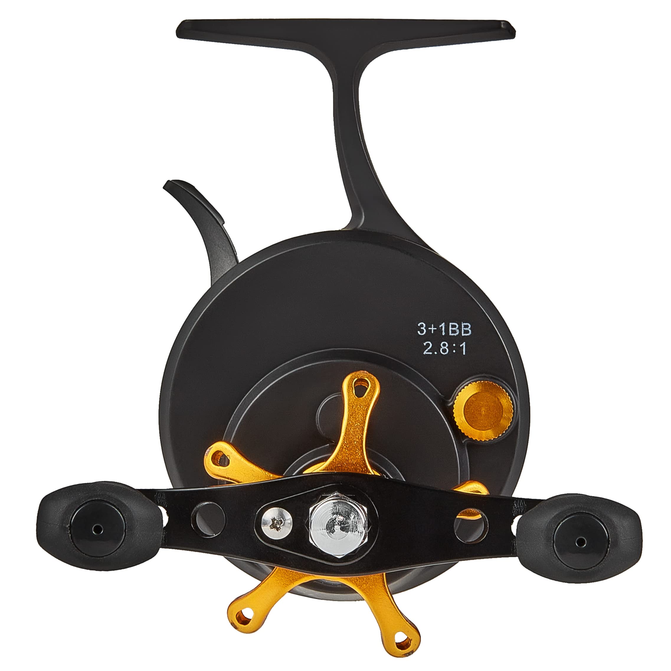 Bigchub Inline Ice Fishing Reel, Cnc Machined Aluminum Spool, 3+1 Ball Bearings, 2.8:1 Gear Ratio, Ultra Smooth, Adjustable Star Drag, spool, Magnetic Drop System