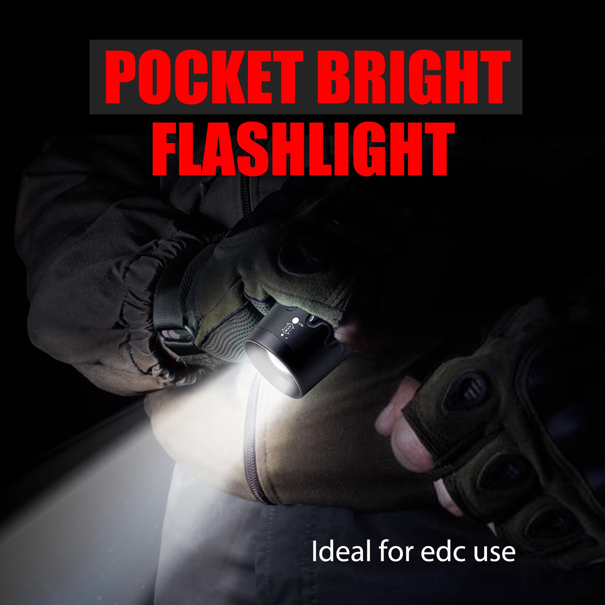 Decaker Tactical Flashlight 3000 Lumens - Zoomable, Waterproof, Single Mode Led Flashlights For Camping, Hiking, Emergency,2-Pack