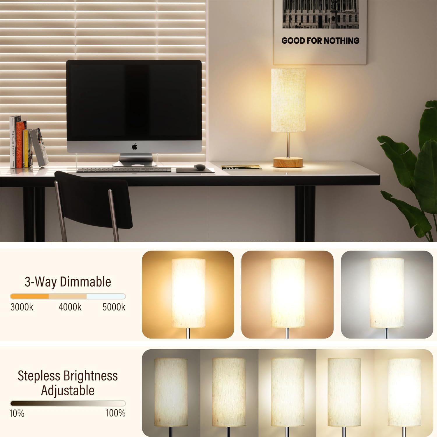Pinrutar Battery Powered Table Lamp With Remote Control, Cordless Usb Rechargeable Table Light, Rgb Color Changing Ambient Light, Dimmable Bedside Lamp, Adjustable Brightness, Timer, Night Light, 14 Modes