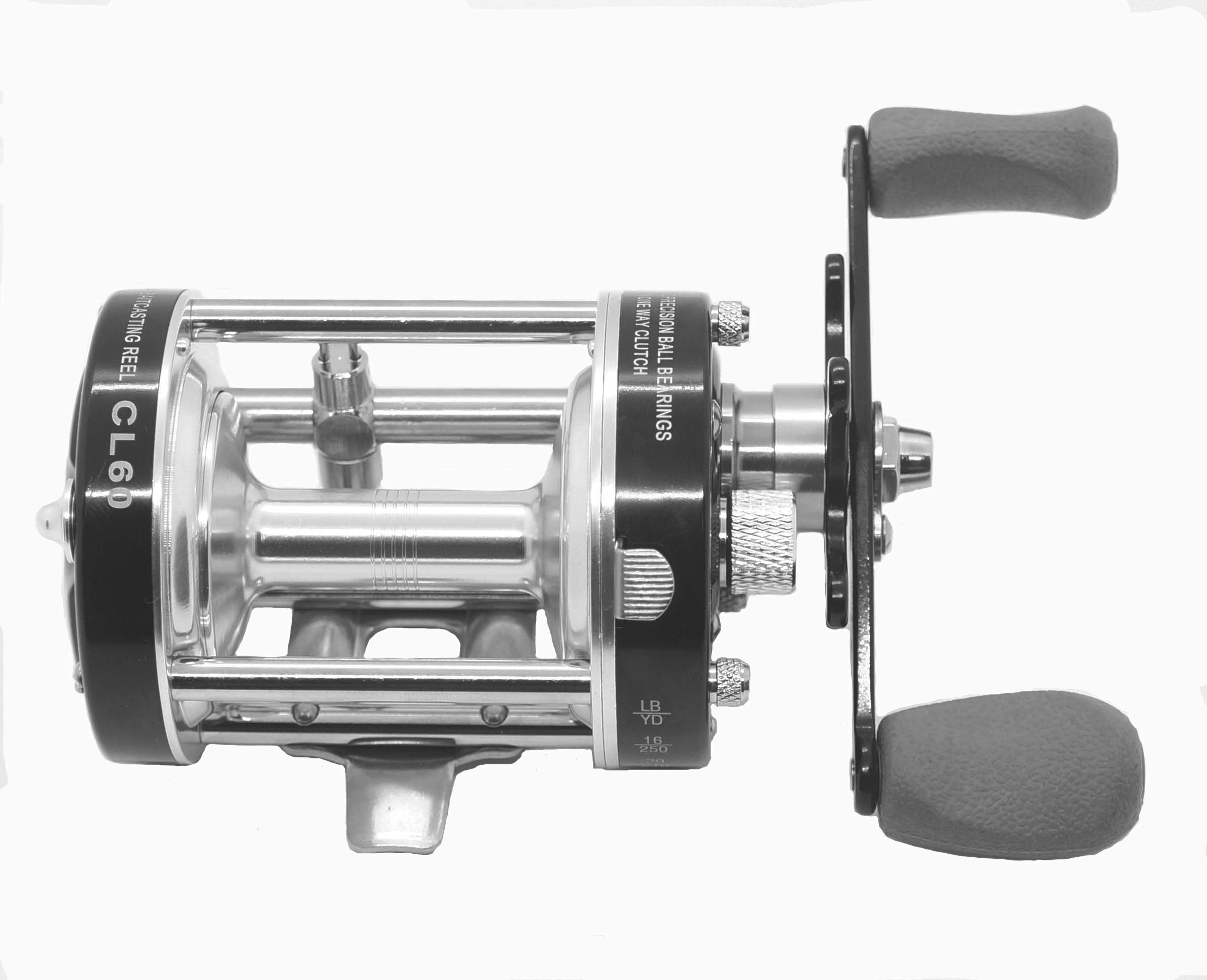 Ming Yang Cl60 Reel Black Baitcasting Fishing Reels Fishing Tackle Right Handed Reel Muskie Catfish Offshore Conventional Reel