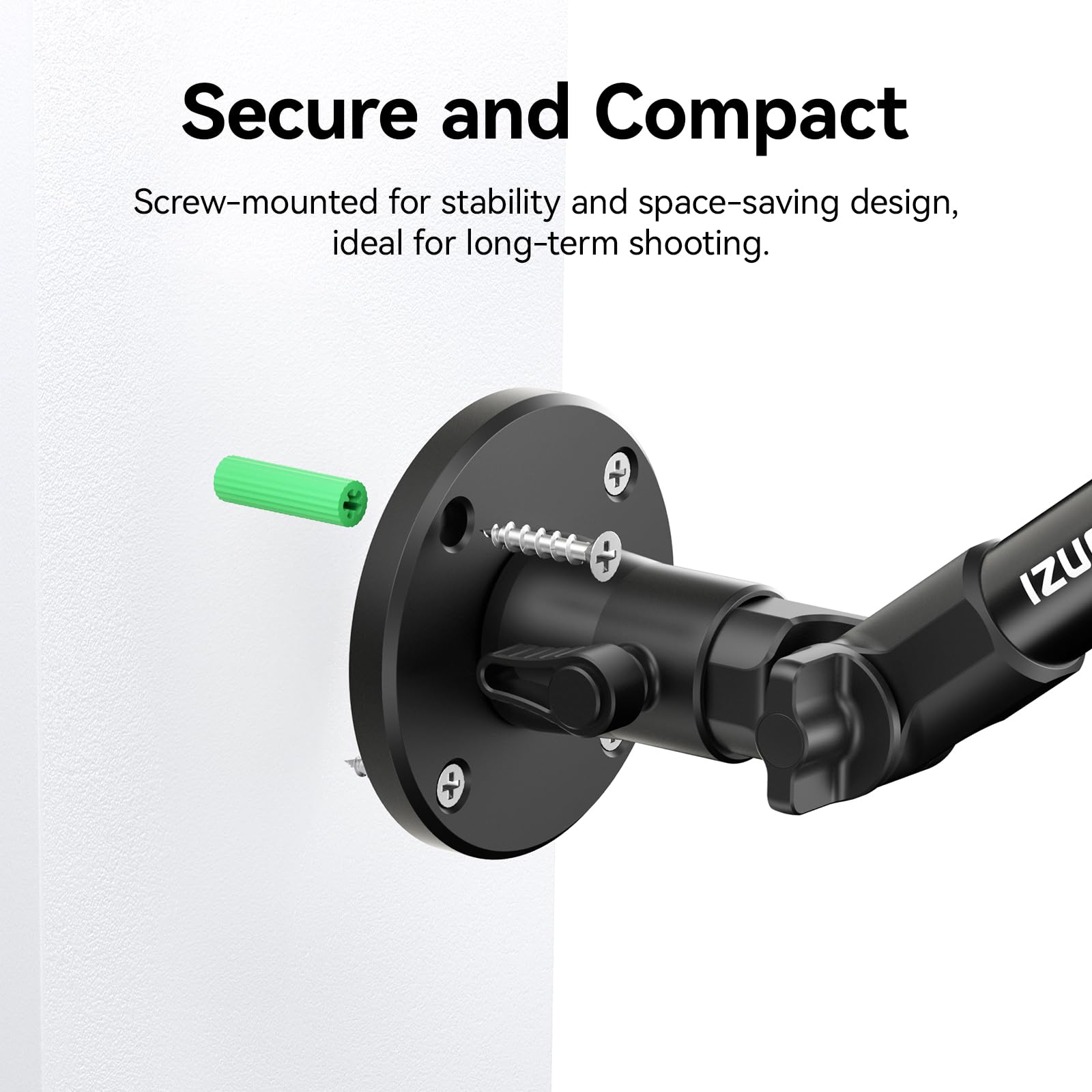 Ulanzi Zj04 Magic Arm Camera Wall Mount Overhead Mount, 70Cm/27.6Inch Aluminum Adjustable Articulating Arm W 1/4" Ball Head For Cameras Dslr Lights Mount For Live Streaming/Photo Video Shooting