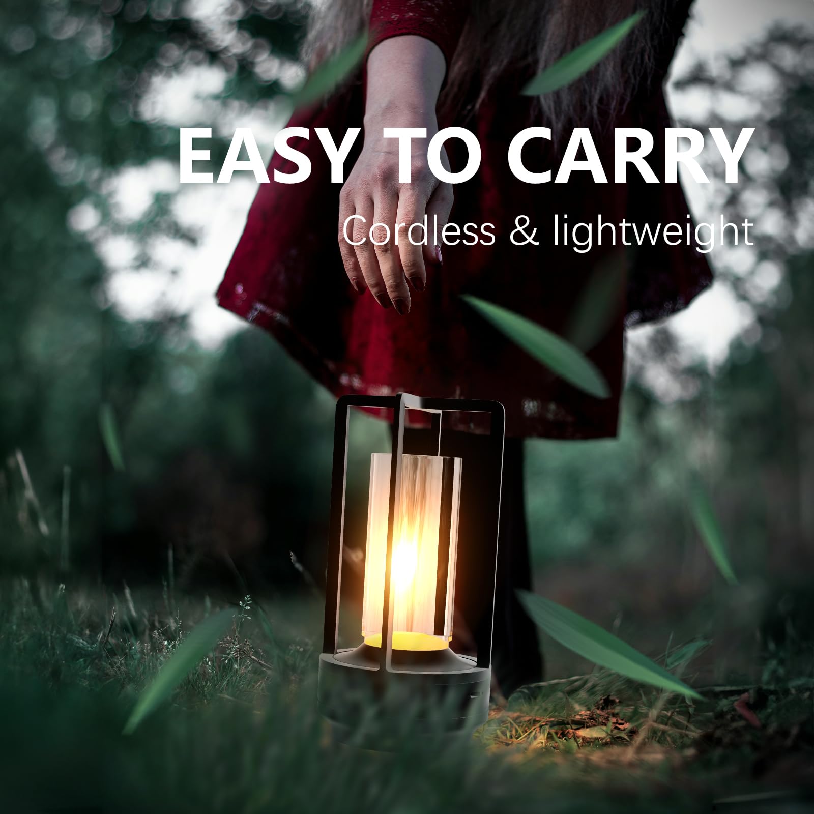 Anznzem Table Lamp, Portable Cordless Rechargeable Led Lamp, 3-Colour Dimming Metal Bedside Lamp, Small Desk Lamp For Bedroom And Outdoor Use, Ideal For Restaurants, Bars, Coffee Shops And Camping
