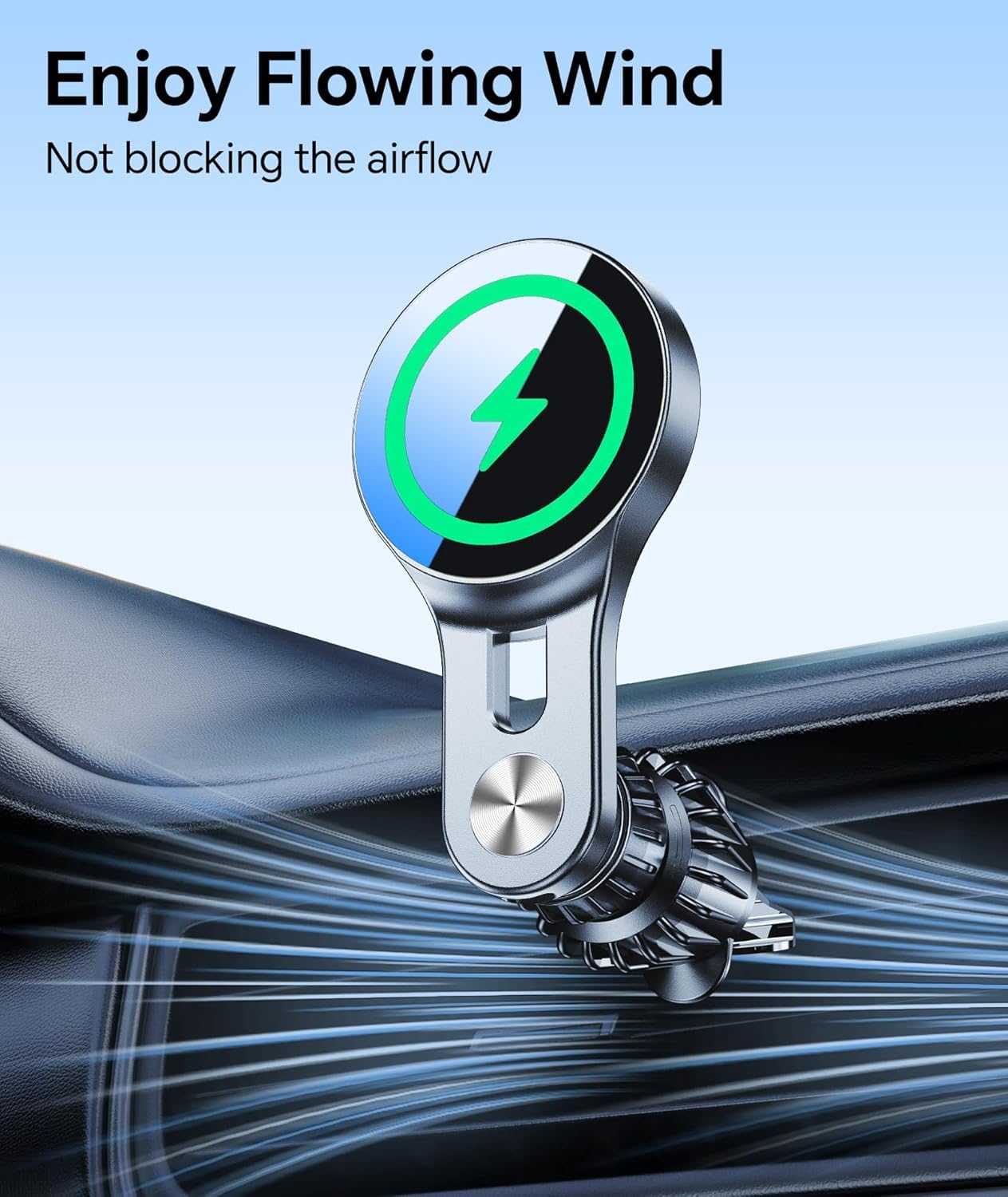 Lantazi For 15W Magsafe Car Mount Charger【Long Arm】 Magnetic Wireless Car Charger Magsafe Charger Car Accessories Mag Safe Car Mount Holder Vent Magsafe Car Charger Mount For Iphone 16 Pro Max 15 14 13 Plus