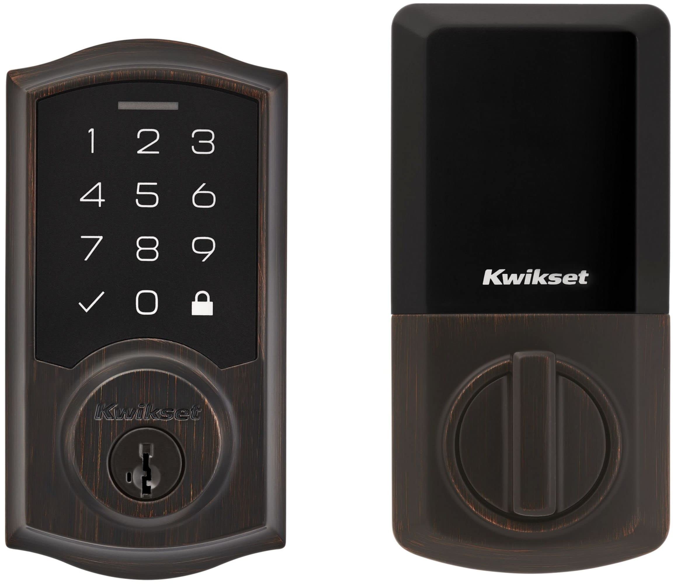 Kwikset 9270Trl-15S Traditional Smartcode Touchpad Electronic Deadbolt Smartkey Satin Nickel Finish