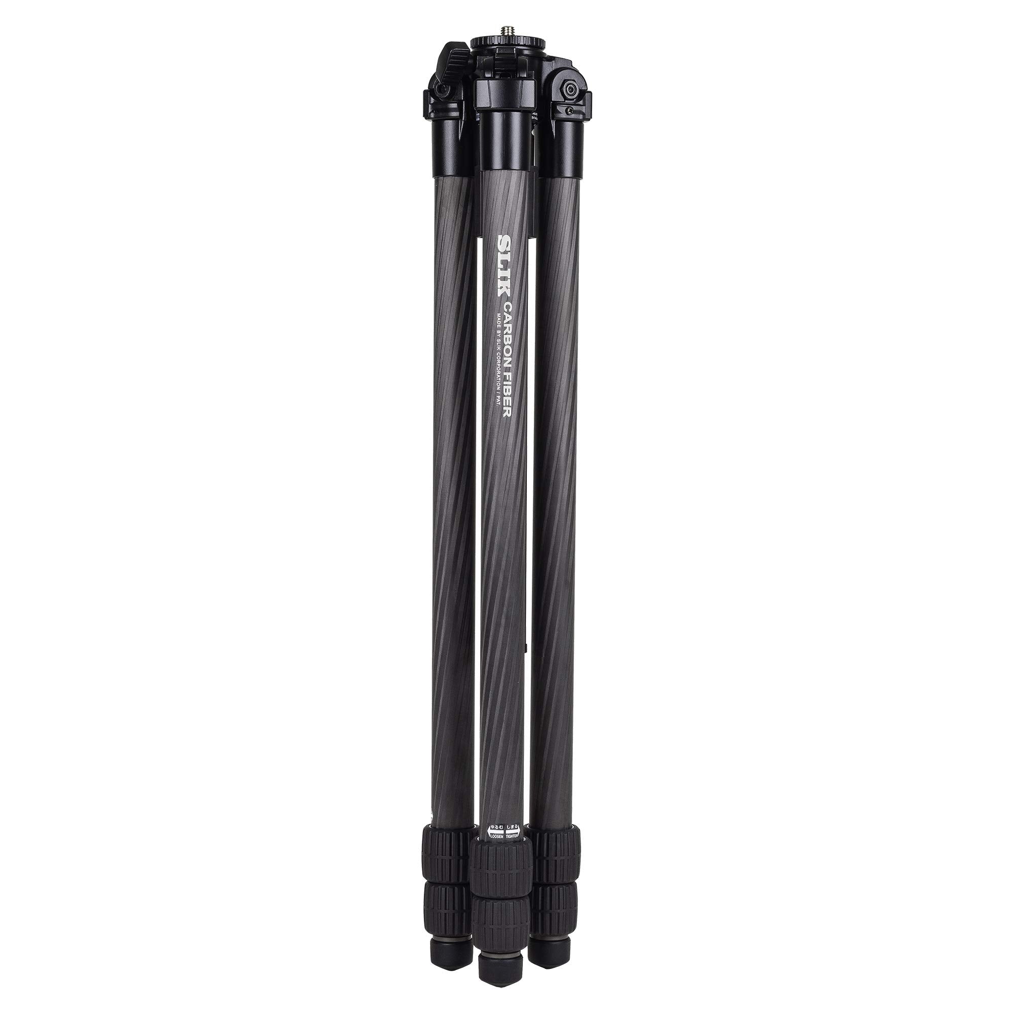 Slik Pro Cf-833 3-Section 67" Carbon Fiber Tripod Black (615-922)