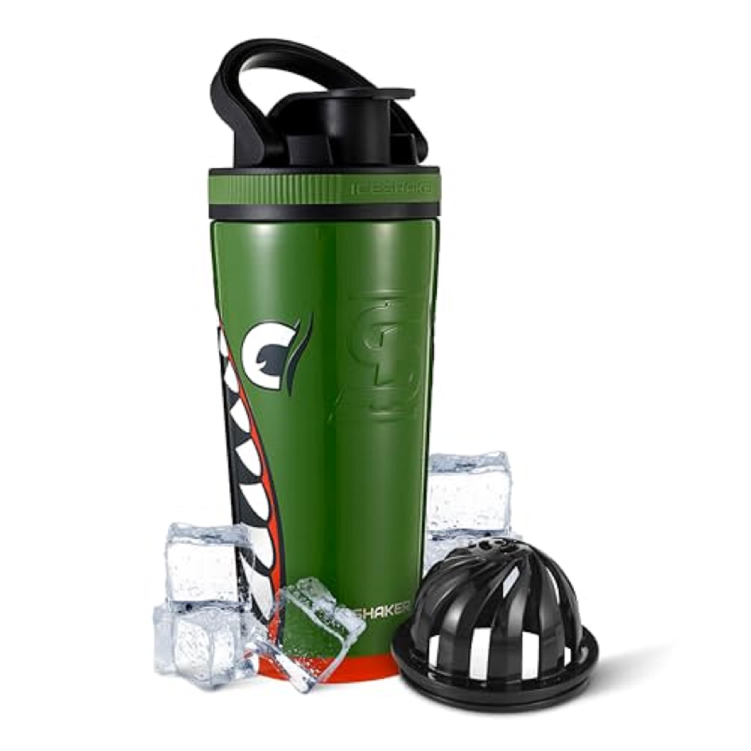 Ice Shaker Insulated Stainless Steel Shaker Bottle  26Oz, Bomber  Cold For 30+ Hours  Insulated