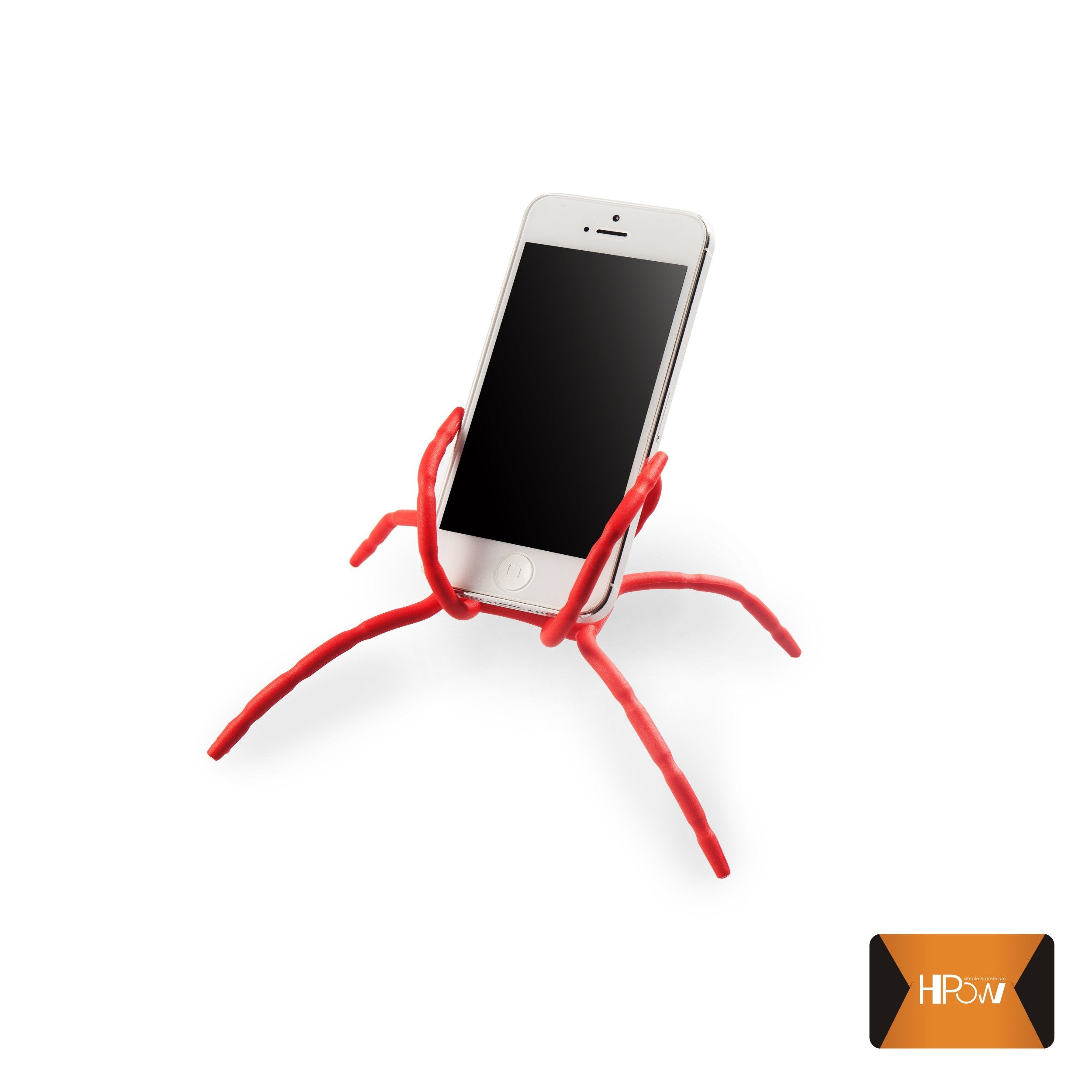 Hpow Universal Multi-Function Flexible Grip Car Phone Holder Mount Stand For Smartphone(Red)