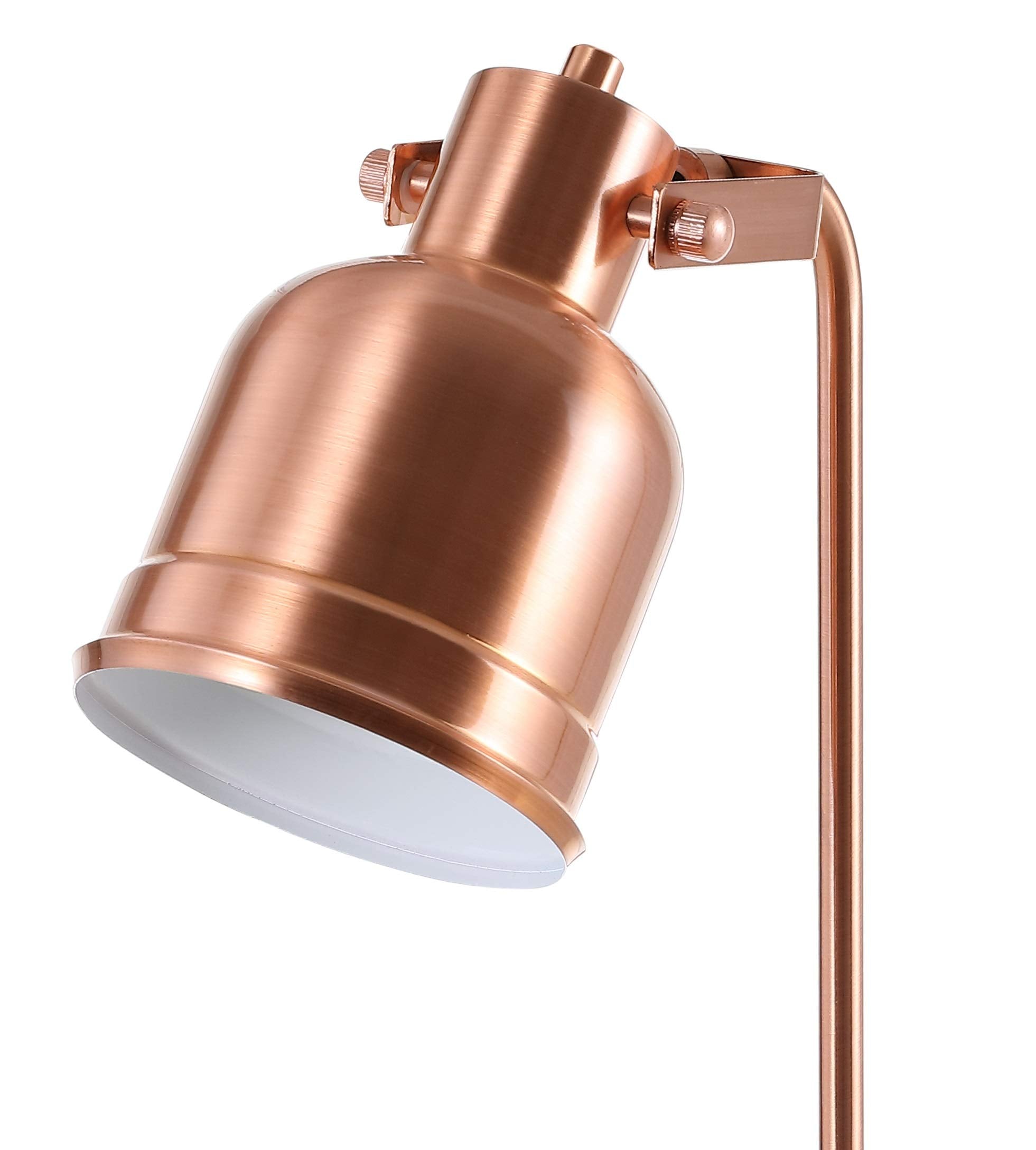Jonathan Y Jyl6112A Edgar 18" Metal Led Task Lamp, Contemporary, Modern, Office, Living Room, Family Room, Dining Room, Bedroom, Guest Room, College Dorm, Hallway, Foyer, Copper