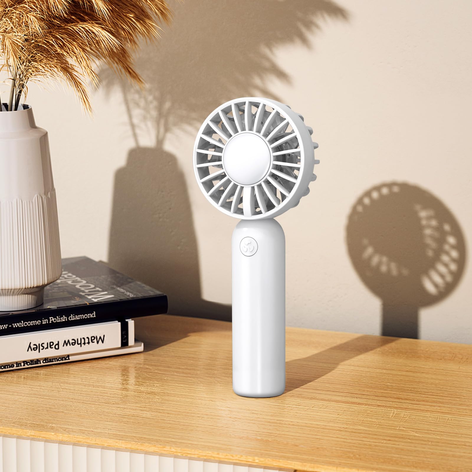 Mini Handheld Fan, 3 Speed Personal Mini Fan, Portable Battery Fan, Usb Rechargeable Makeup Eyelash